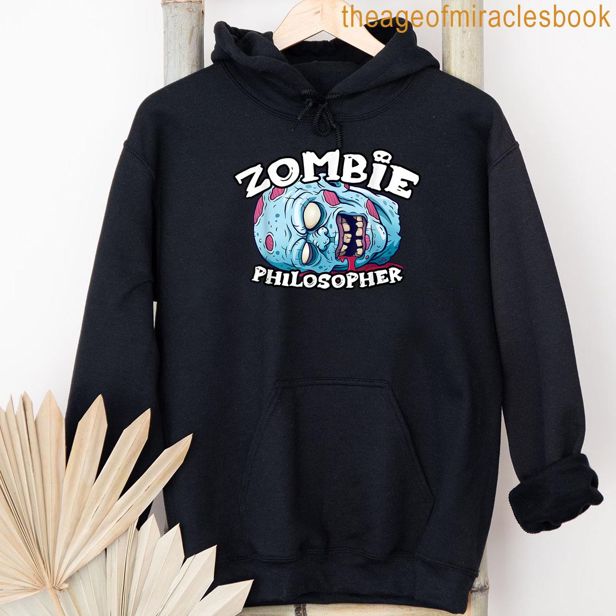 Alternative view of Zombie Philosopher Halloween Simple Costume T-shirt