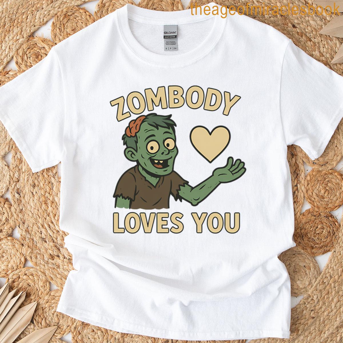 Zombody Loves You Cute Zombie Heart T-shirt