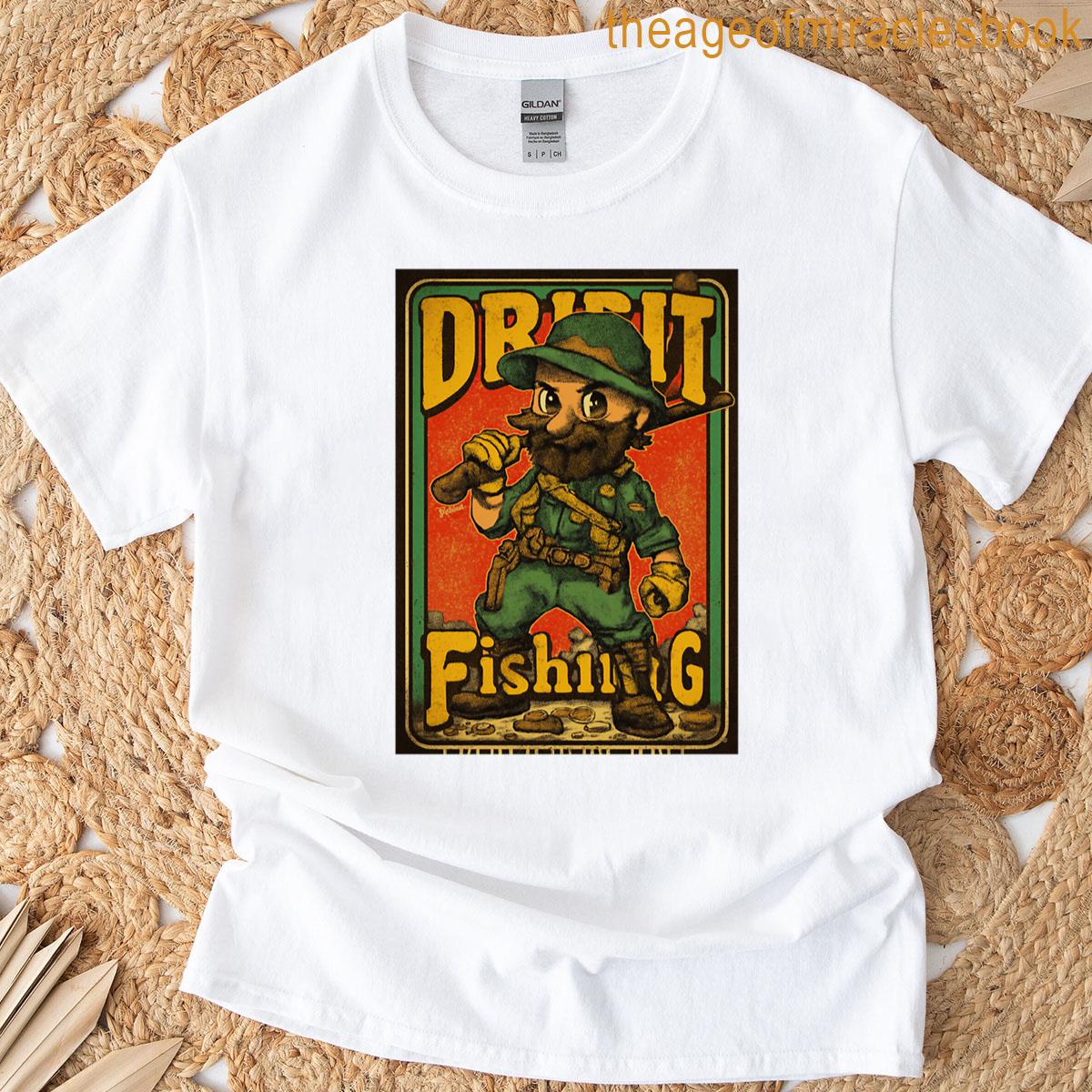 A Little Adventurer Ready For Some Big Dirt Fishing T-shirt