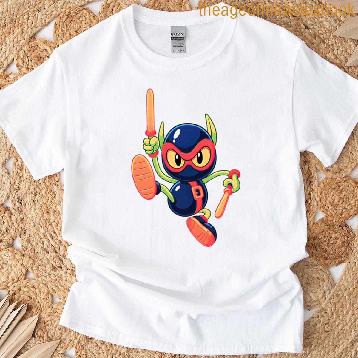 Zool Retro Ninja Ant Warrior Platform Game Artwork T-shirt