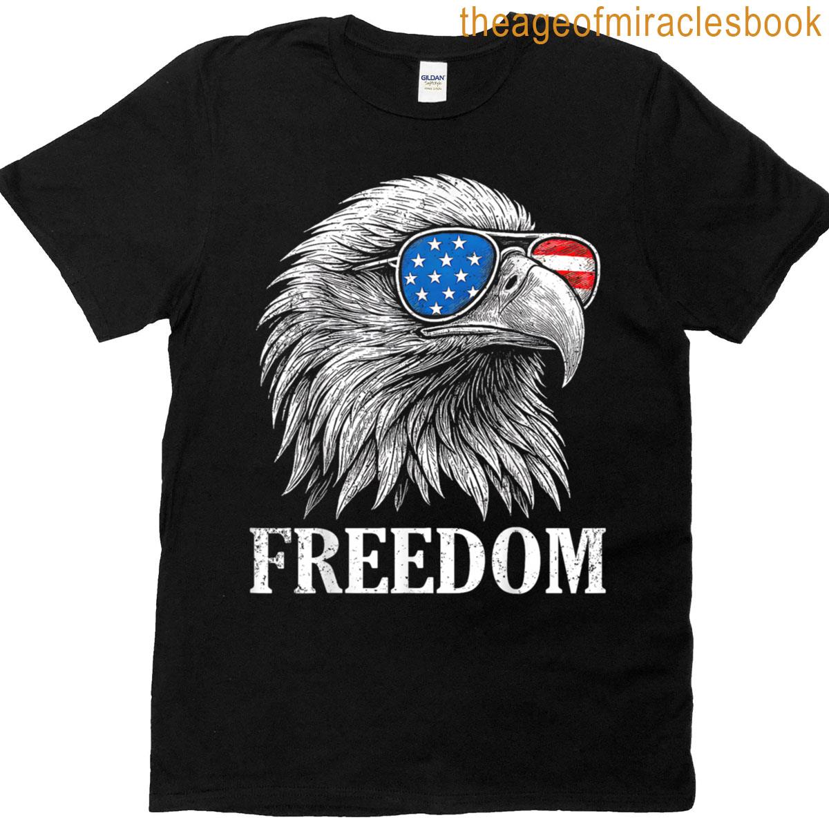4th Of July Flag Eagle Vintage Freedom T-shirt