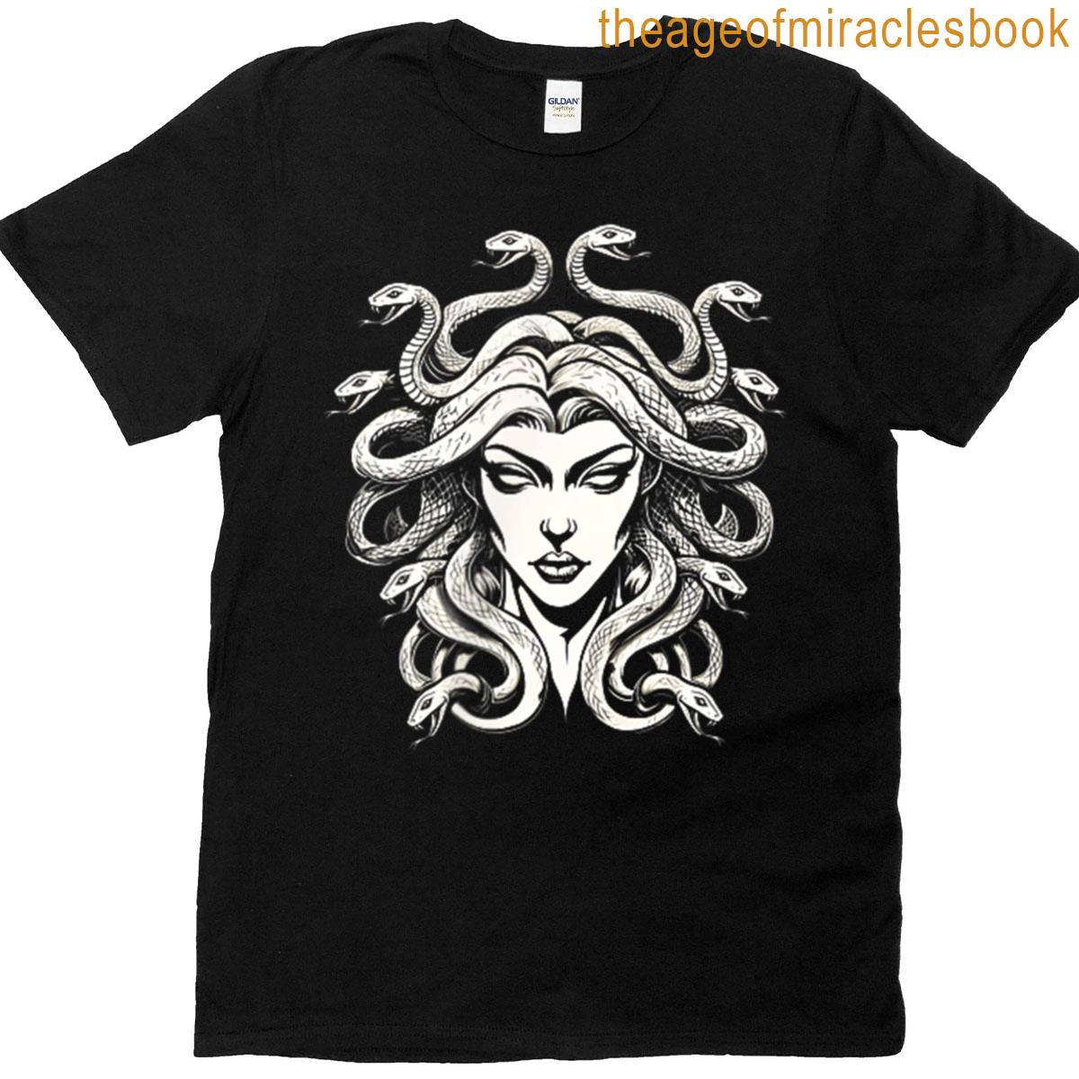 2 Side Medusa Making Men Hard Since 700 Bc Female Gaze Greek T-shirt
