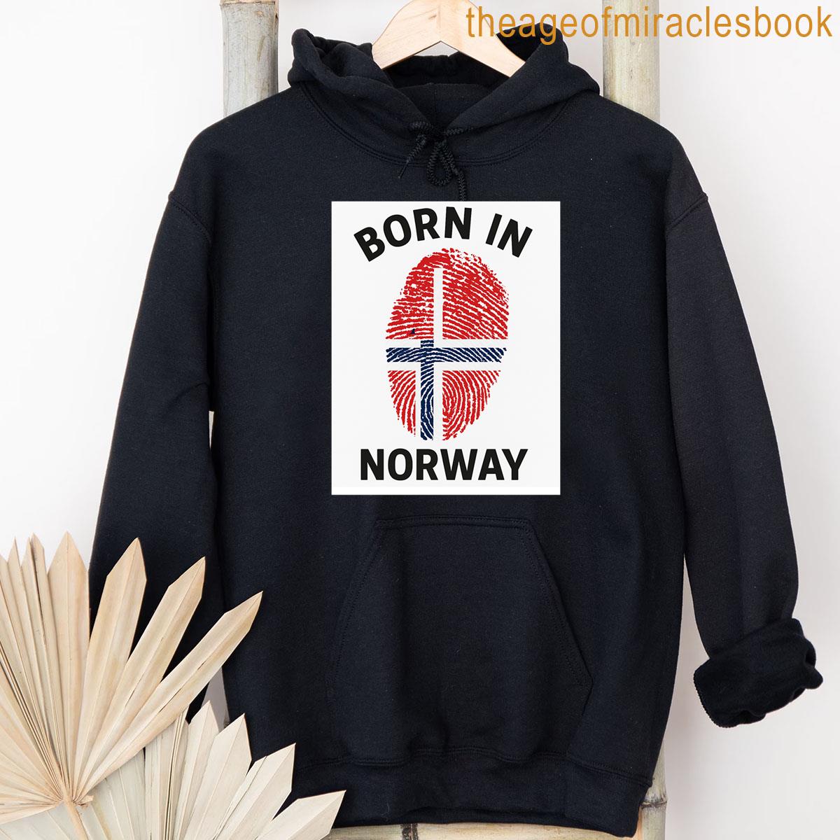 Alternative view of Born In Norway Collection Norwegian Pride Streetwear Lifestyle Gear T-shirt