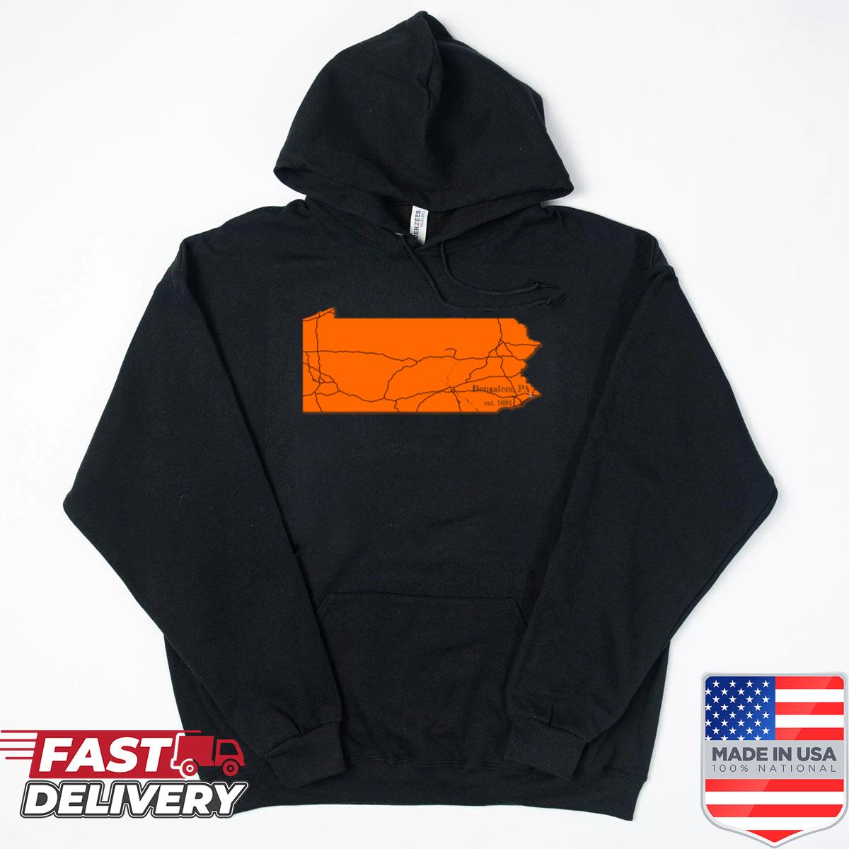 Alternative view of Bensalem Pa Orange Shirt