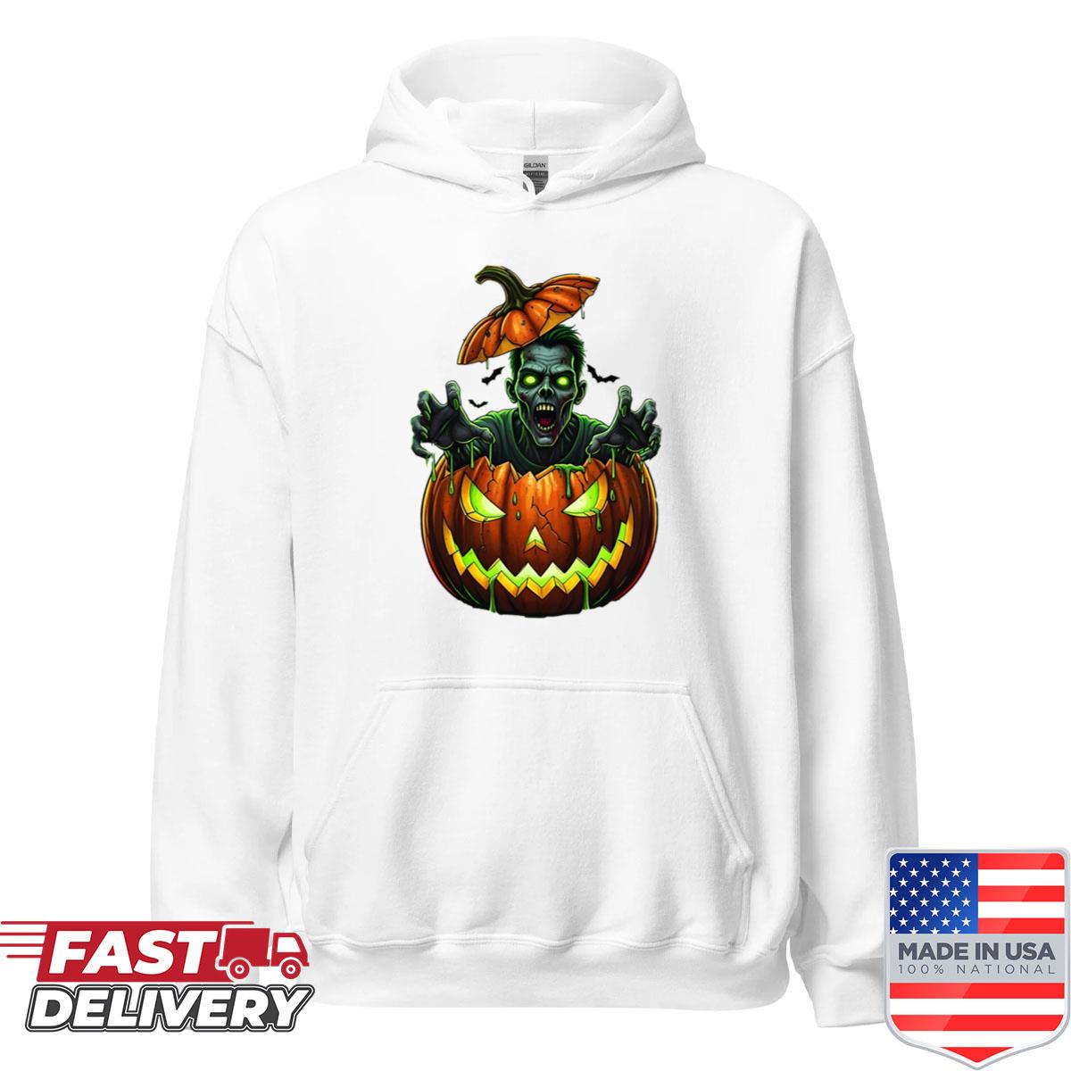 Alternative view of Zombie Pumpkin King Shirt