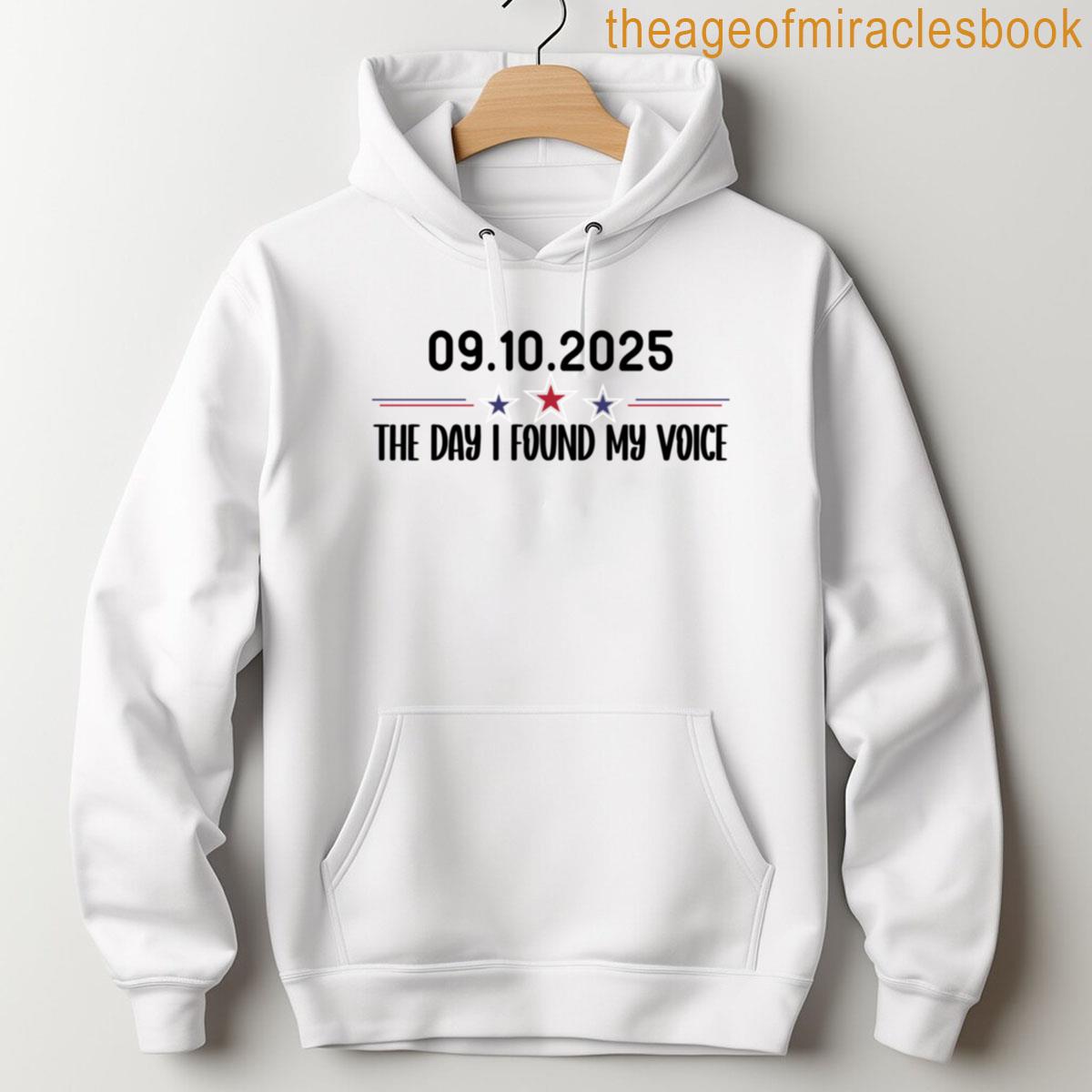 Alternative view of 09102025 The Day I Found My Voice T-shirt