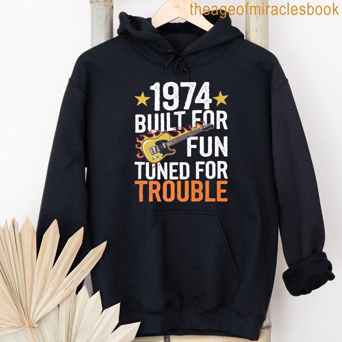Alternative view of 70s Rock Music Guitar Lover Dad Vintage 1974 Birthday Party Premium T-shirt