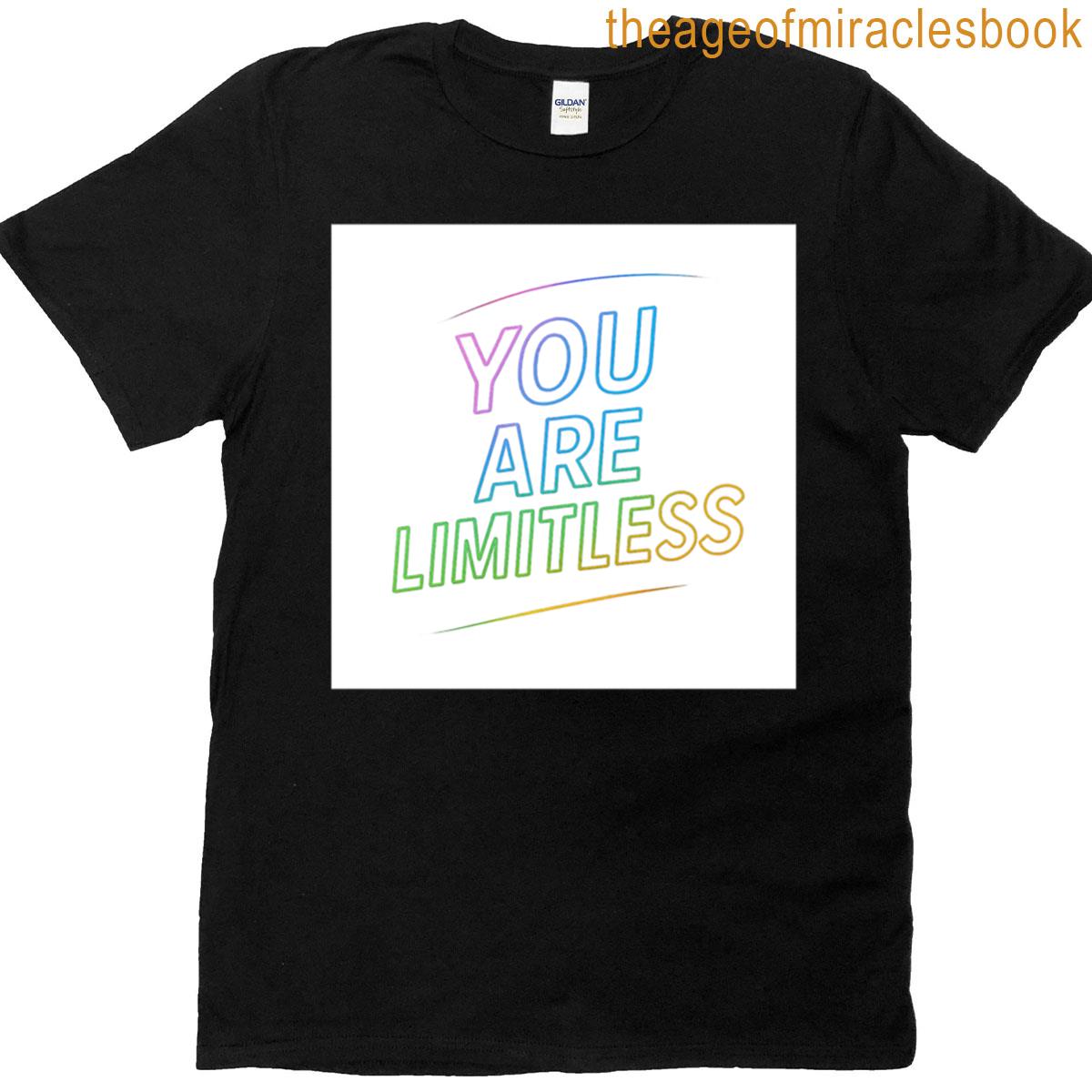 You Are Limitless Motivational Neon Design T-shirt