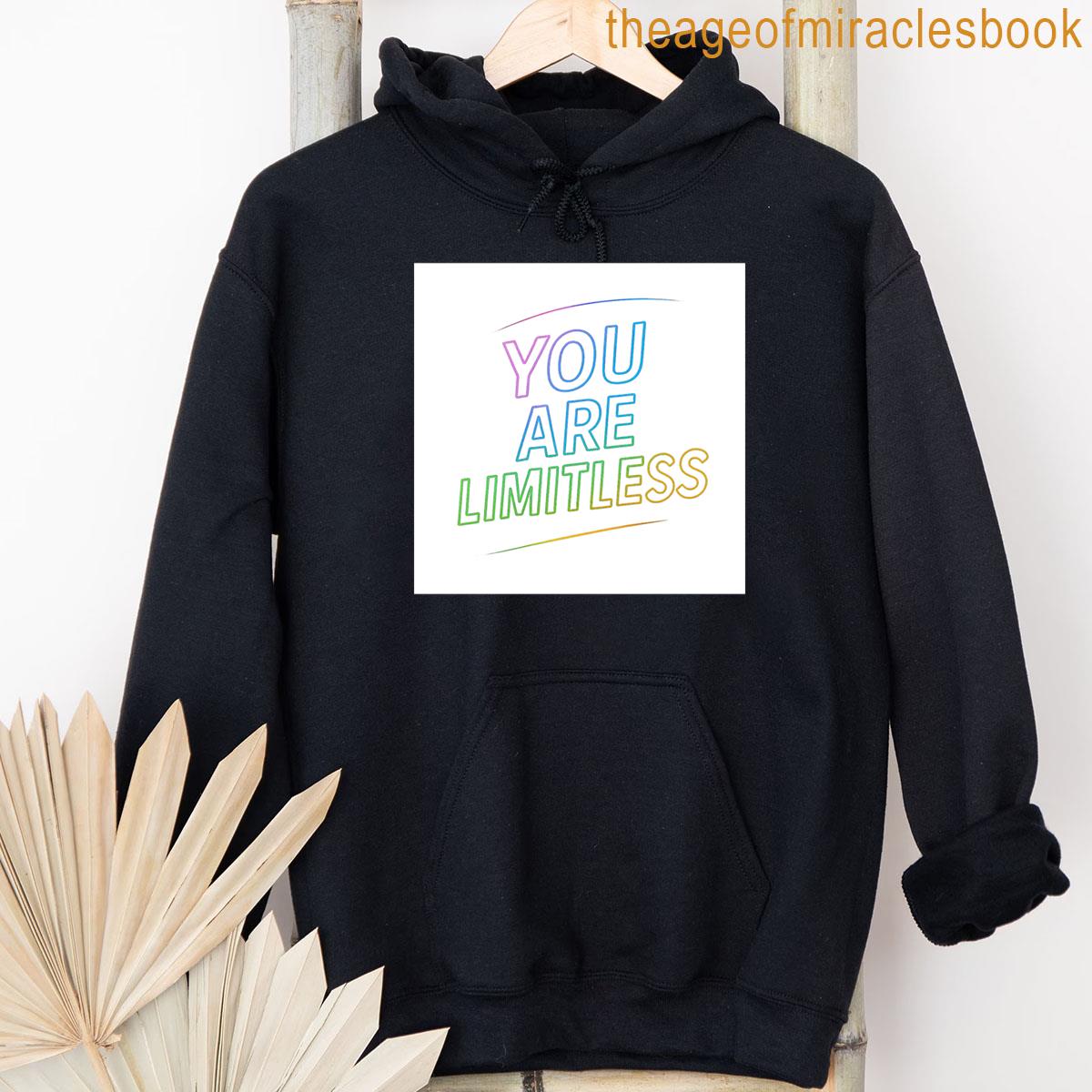 Alternative view of You Are Limitless Motivational Neon Design T-shirt