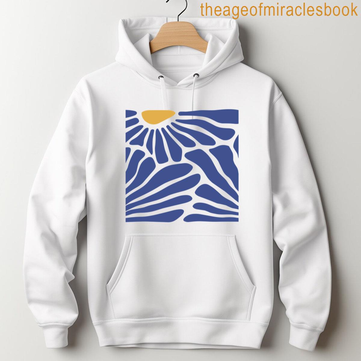 Alternative view of Abstract Sunburst Wave Boho Cosmic Wall Art T-shirt