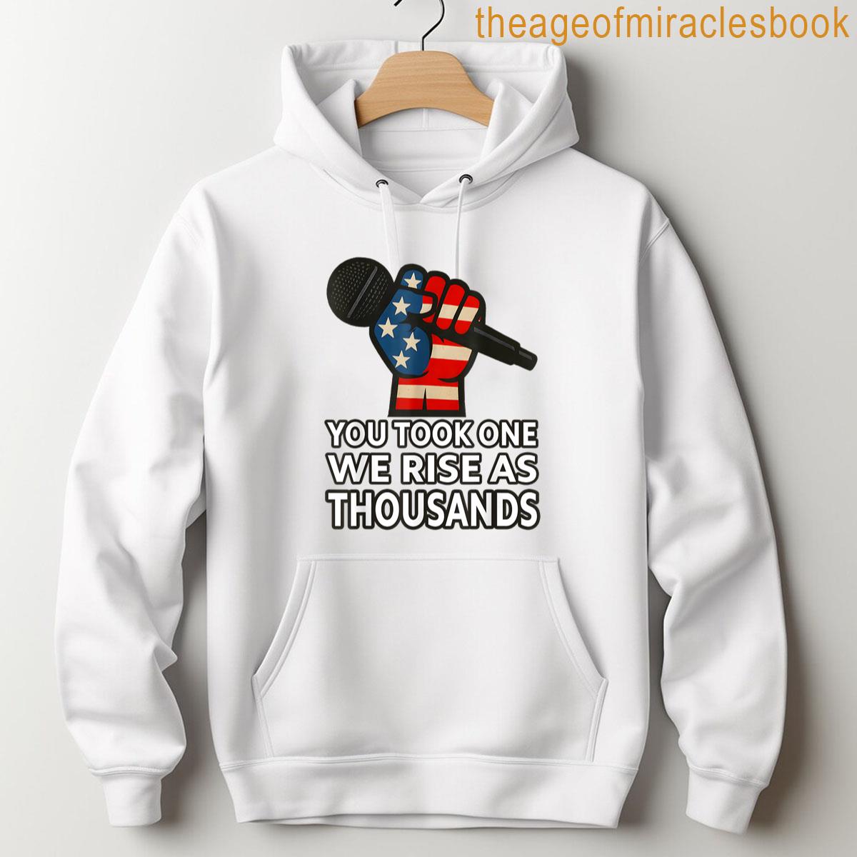 Alternative view of You Took One We Rise As Thousands T-shirt