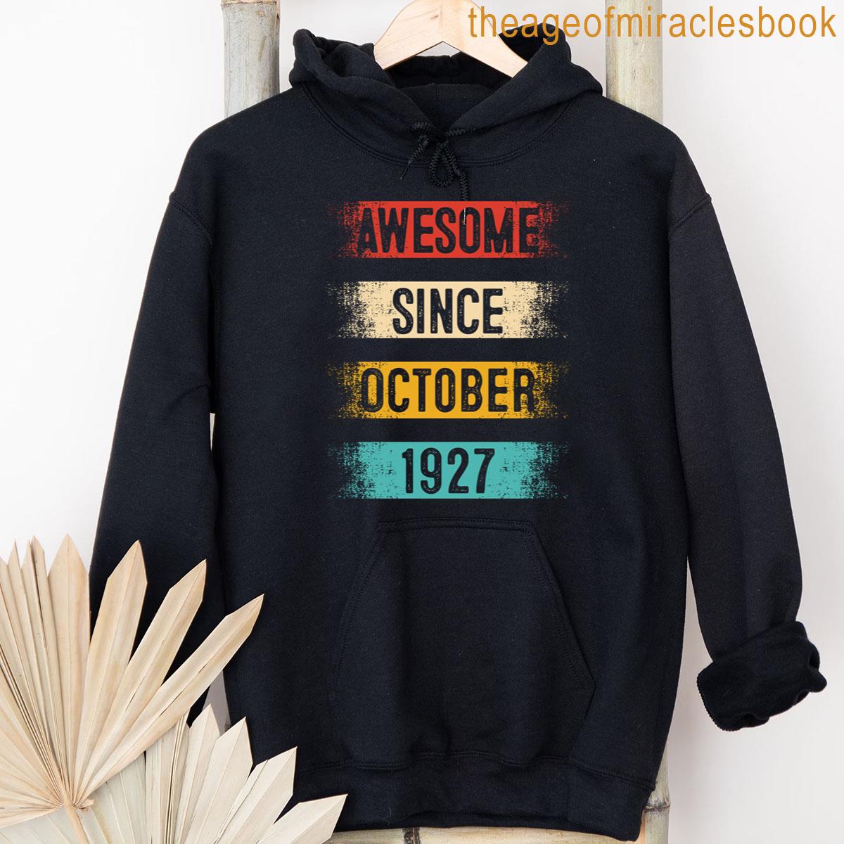 Alternative view of 101 Year Old Awesome Since October 1924 101st Birthday T-shirt
