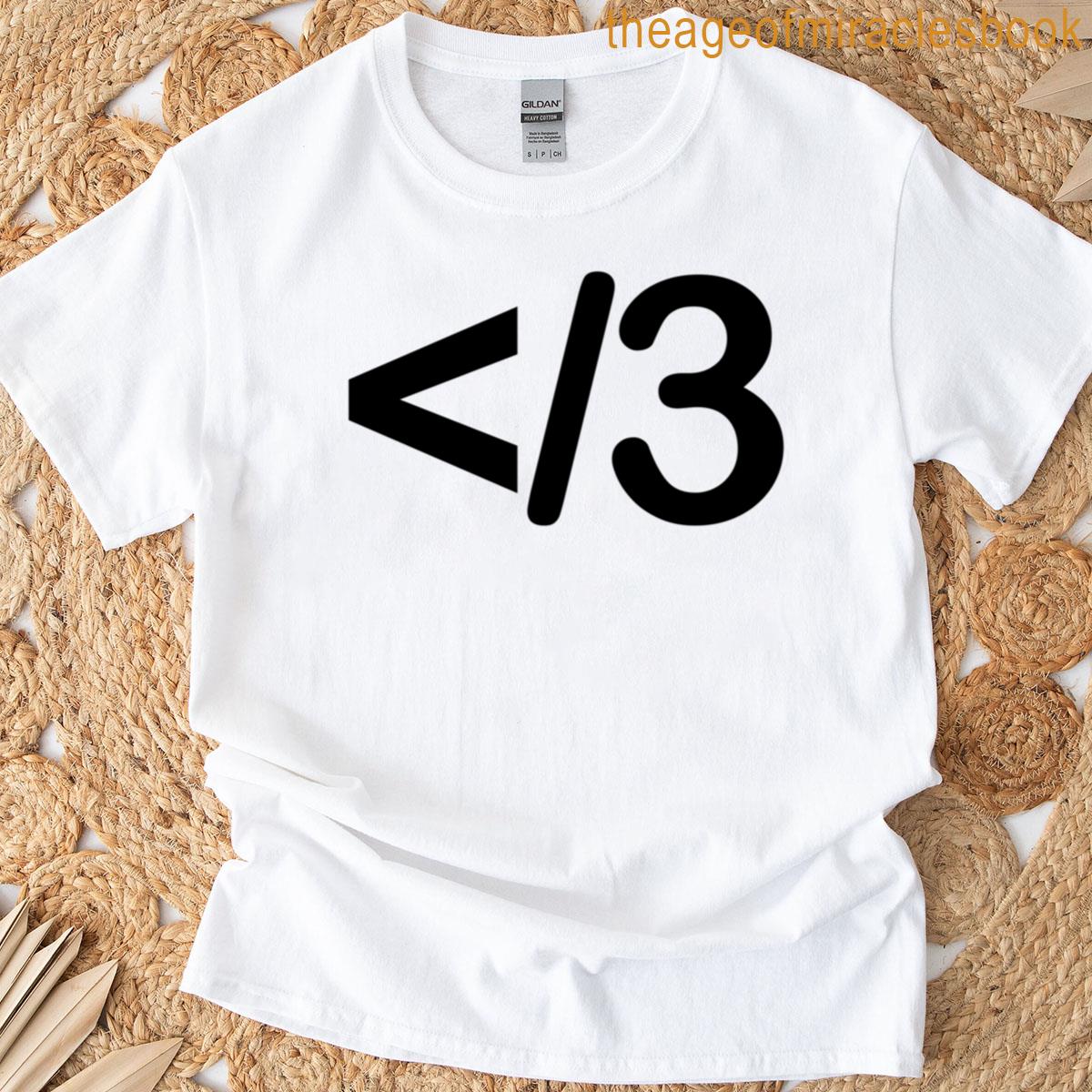 3 Broken Heart Keyboard Emote T-shirt