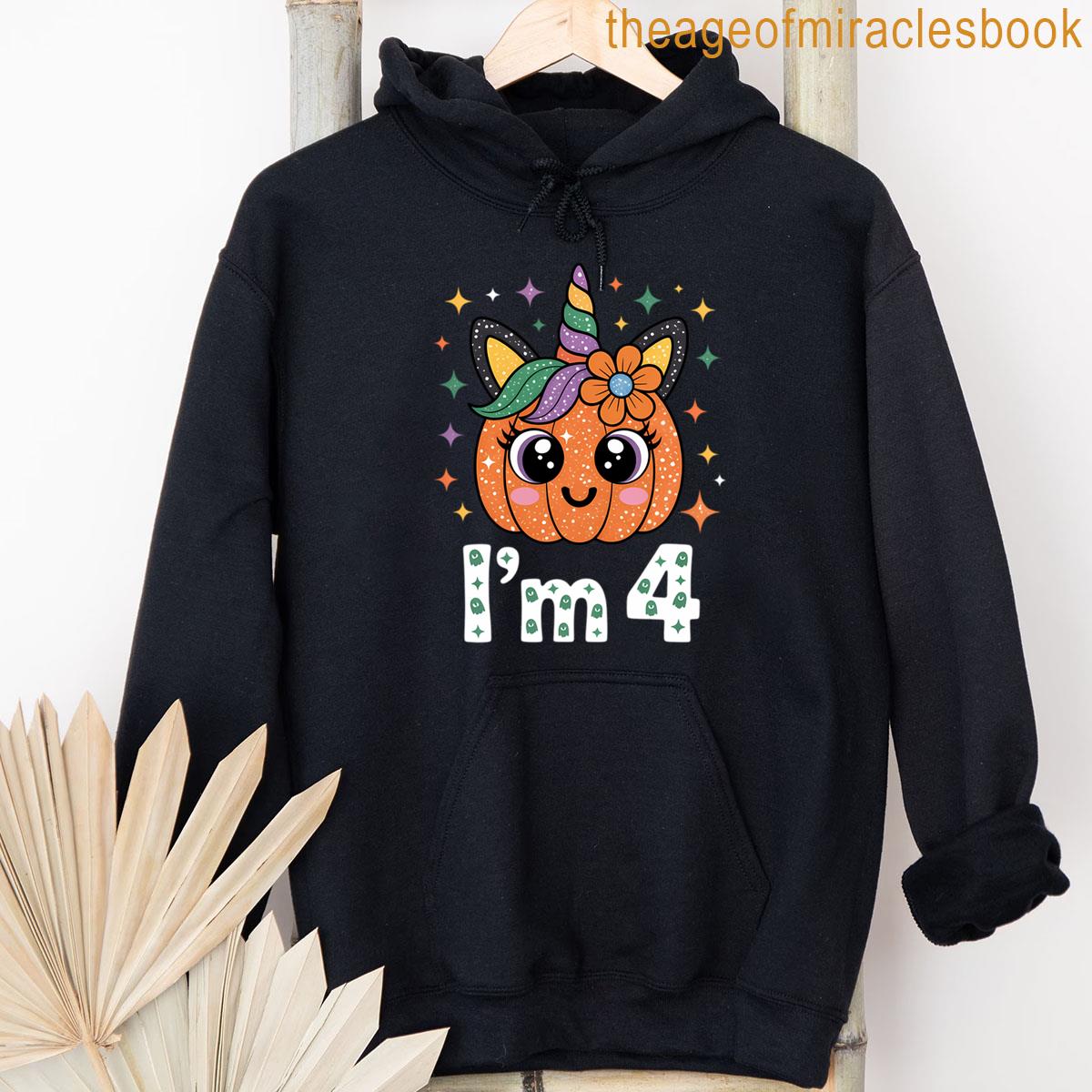 Alternative view of Years Old Unicorn Pumpkin Cute Design Birthday Halloween T-shirt