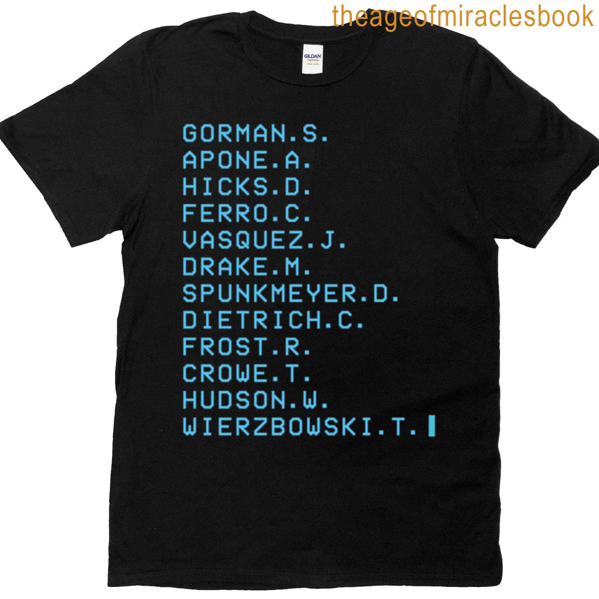 Aliens Movie – Colonial Marines Death Order T-shirt