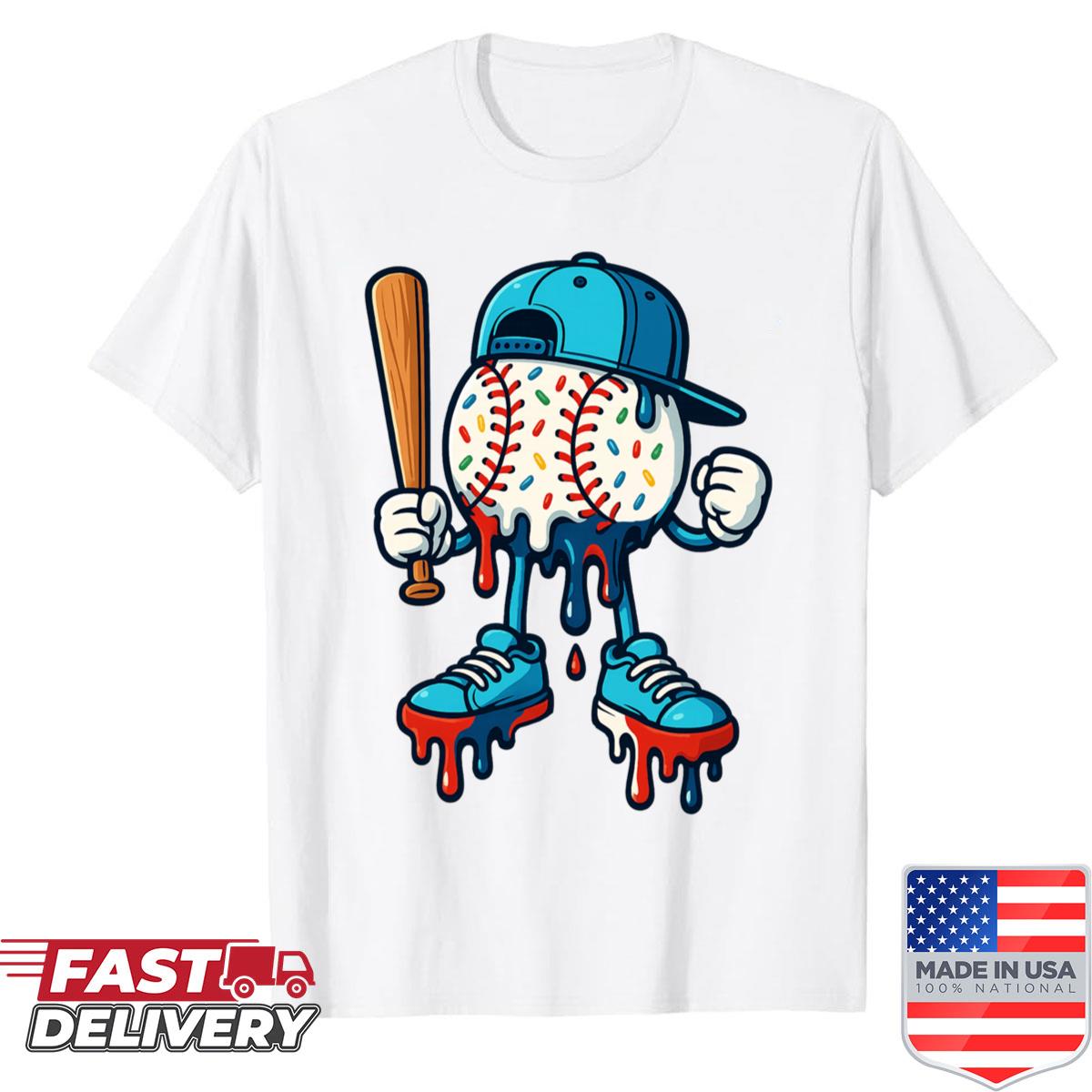 Baseball Lifestyle 101 Apparel Youth Baseball Drip Icecream Shirt