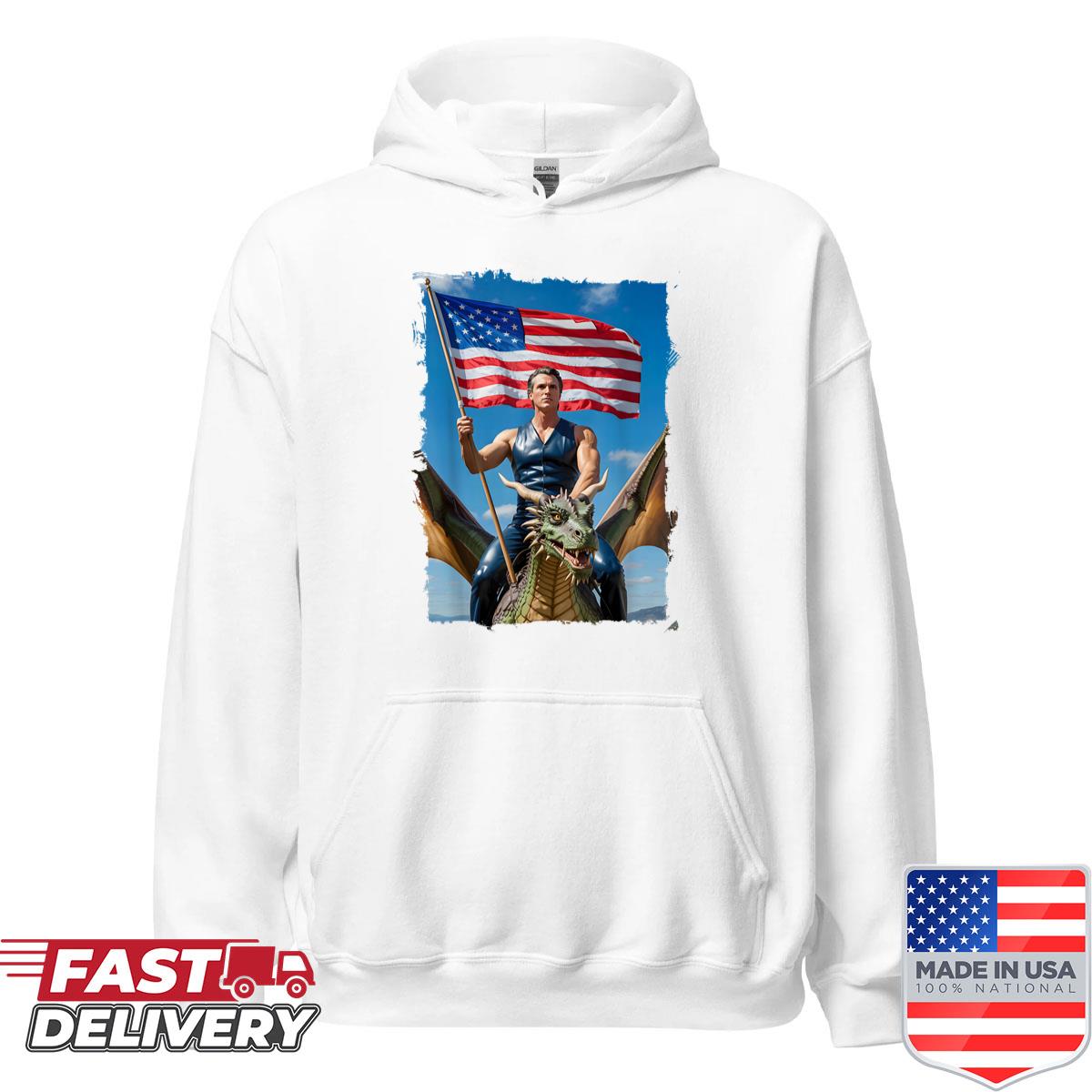 Gavin Newsom Funny Silly Meme Dragon Shirt