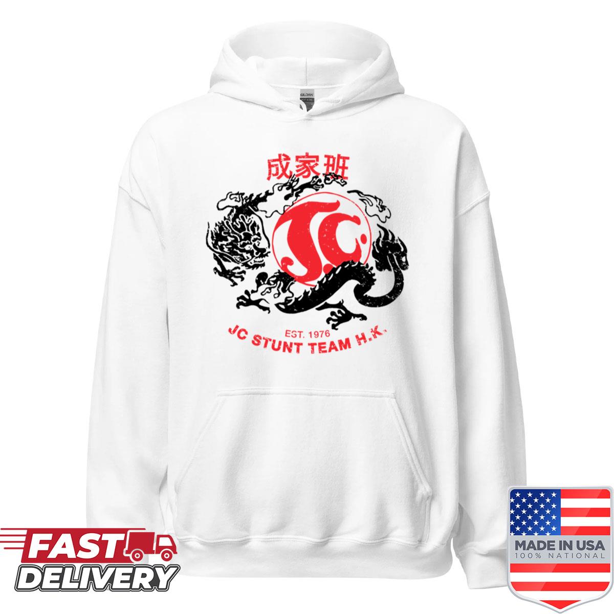 Alternative view of 1976 Jackies Stunt Team Obscuratee Original Logo Shower Curtain Boxy Shirt