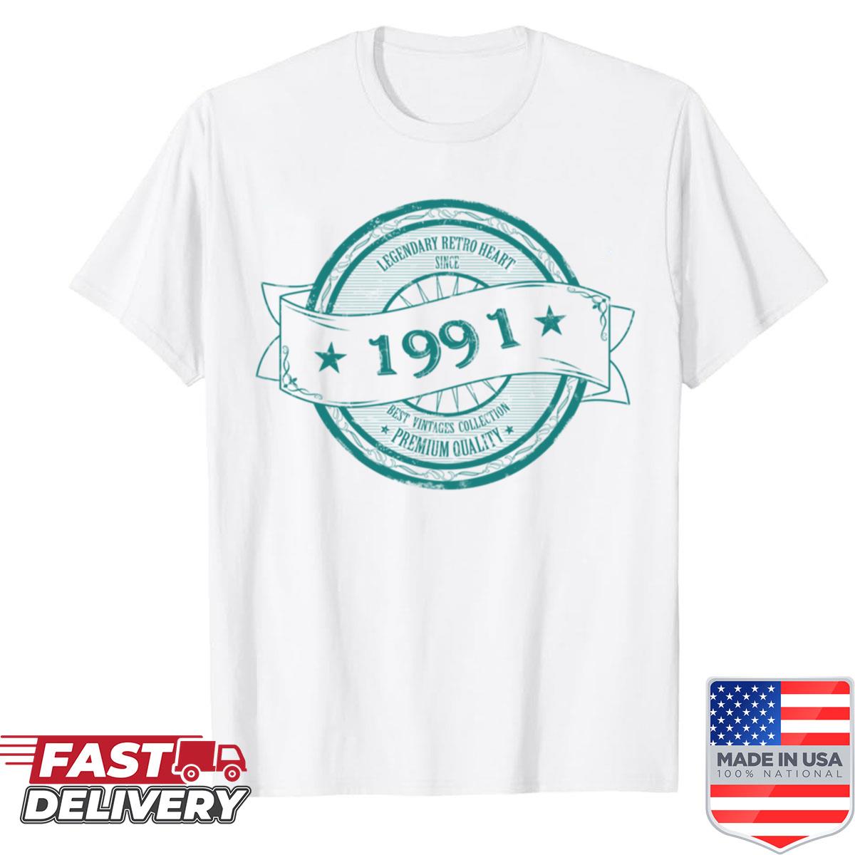 1991 Retro Vintage Circle Logo Shirt