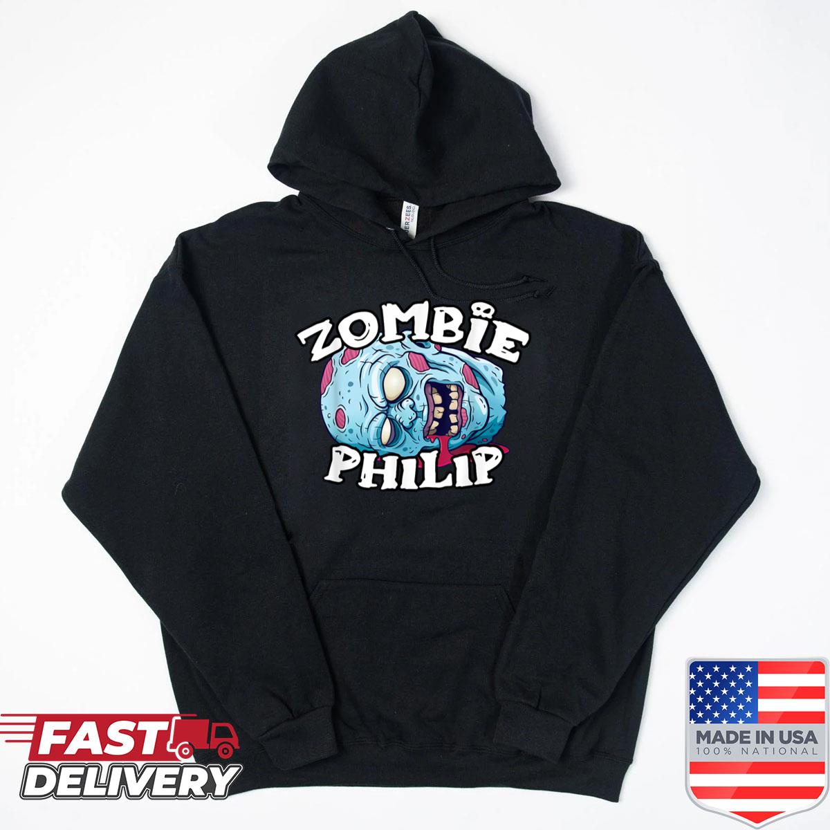 Alternative view of Zombie Philip Halloween Simple Costume Shirt