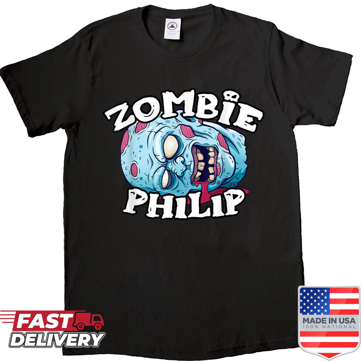 Zombie Philip Halloween Simple Costume Shirt