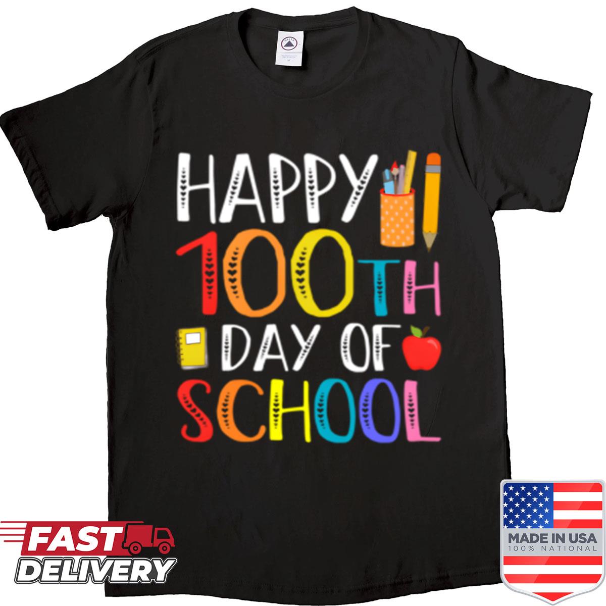 100 Days Of School Teacher And Student Shirt