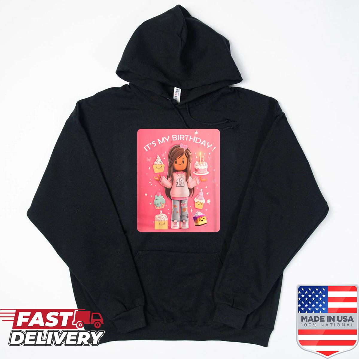 Alternative view of 12th Birthday Girl In Pink With Cupcakes And Cute Cake Art Shirt