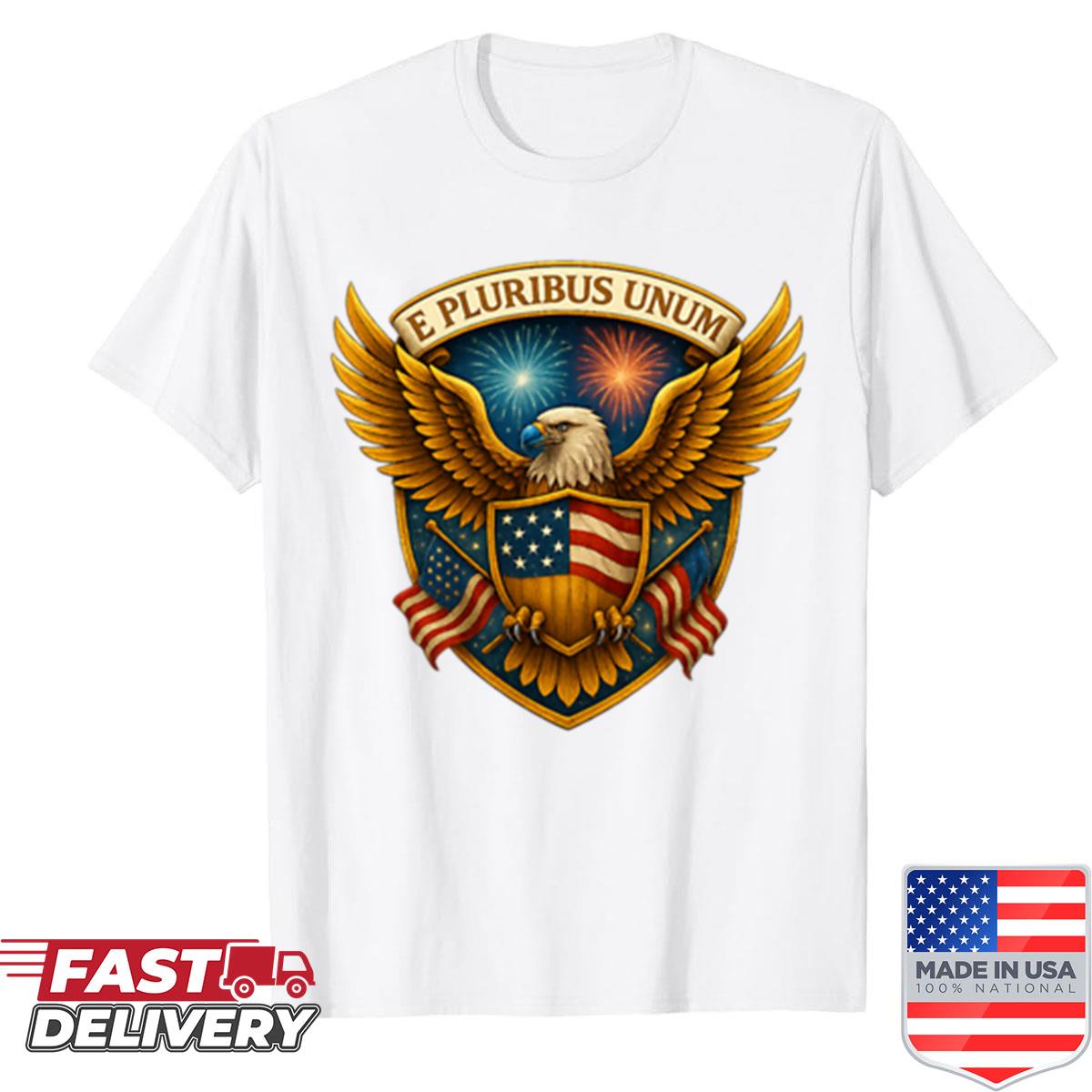 250th Anniversary Of The Usa – Golden Eagle E Pluribus Unum Shirt