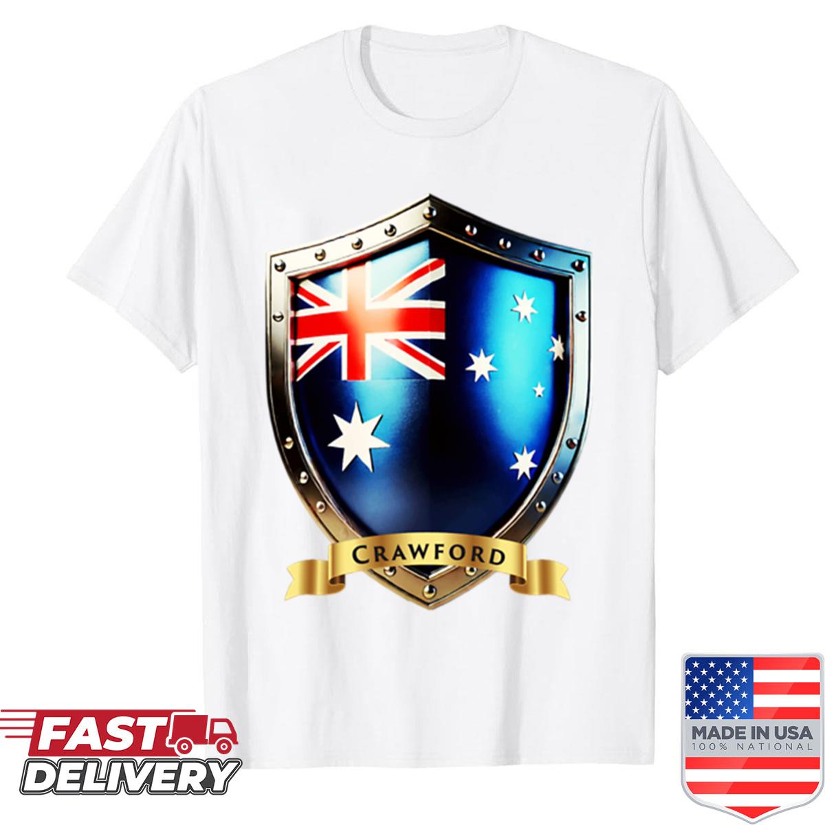 Crawford Family Australia Shield Bold Heritage Crest Shirt