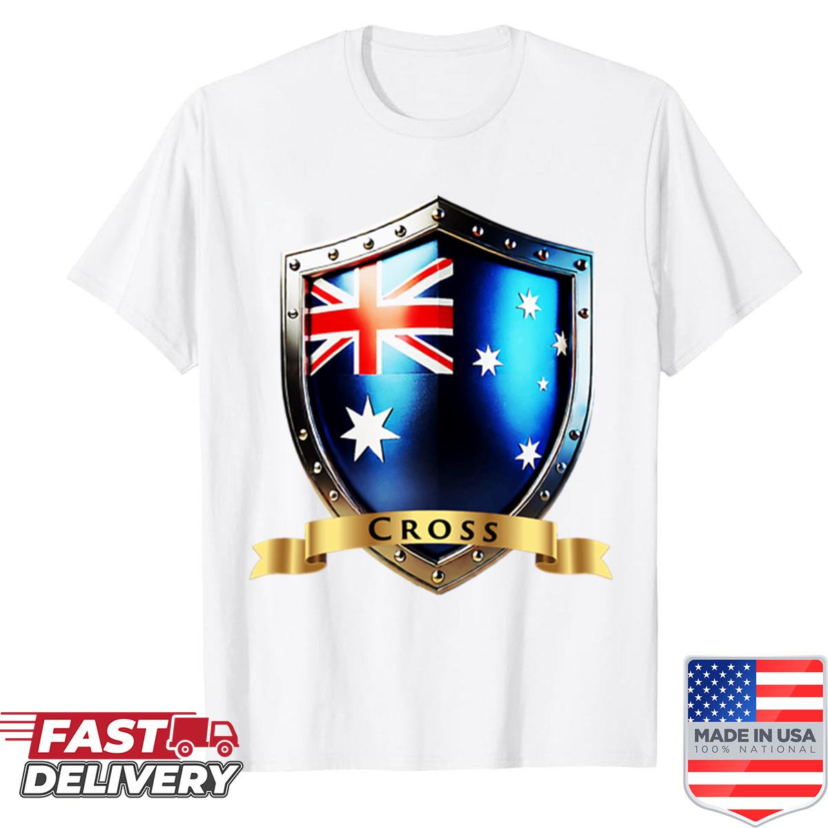 Cross Family Australia Shield Heritage Crest Of Honour Shirt