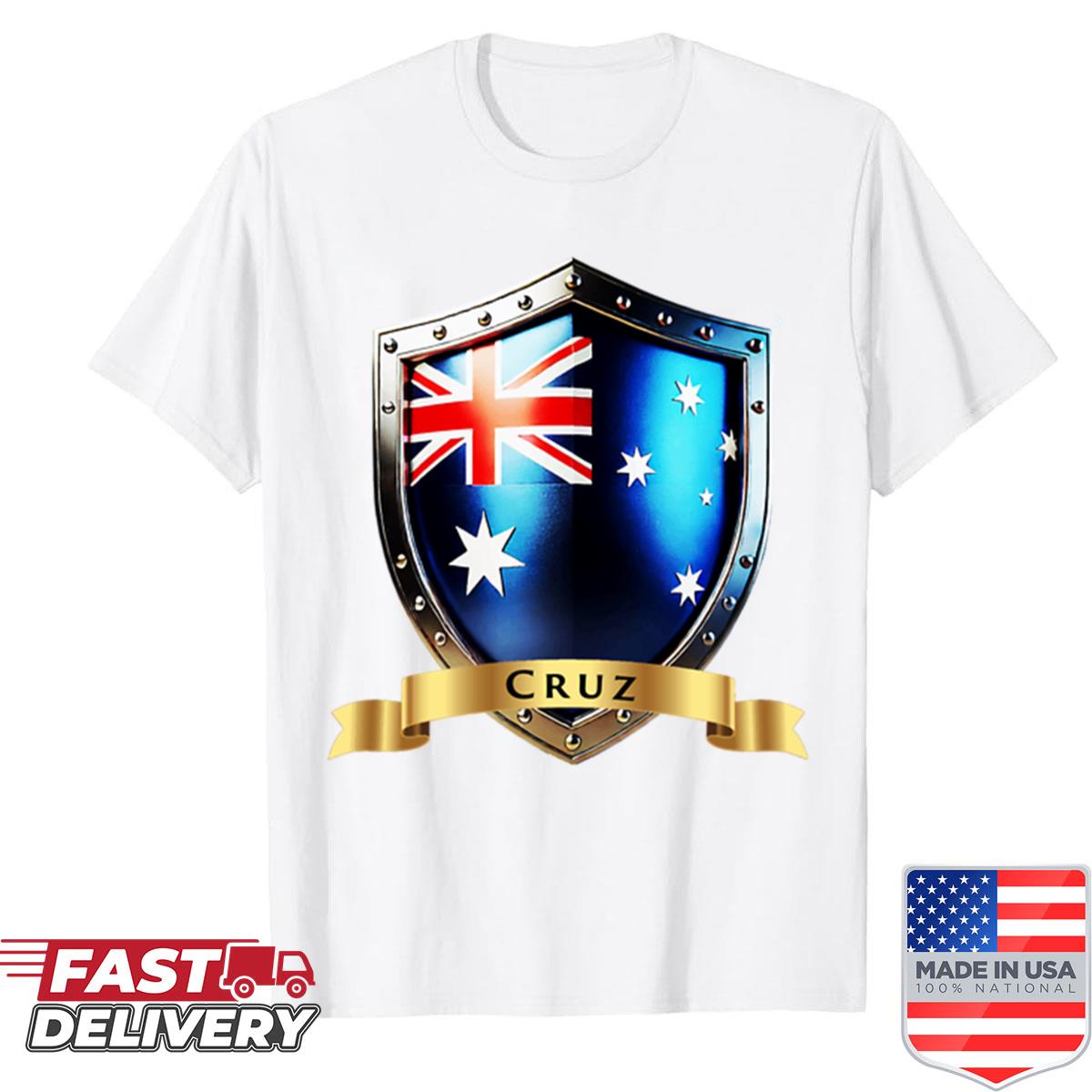 Cruz Family Australia Shield Bold Heritage Crest Shirt