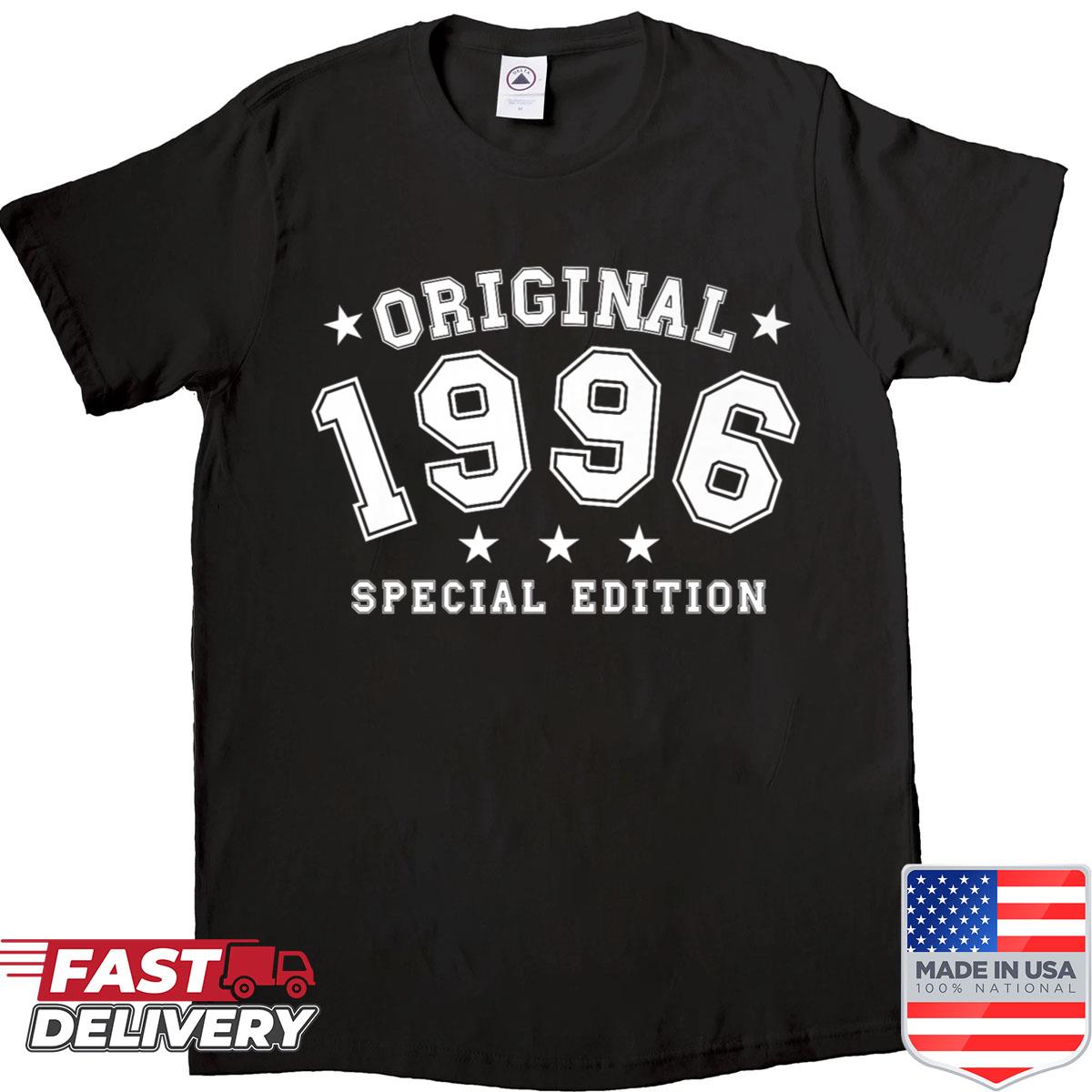 Year Of Birth 1996 Birthday Design Vintage Born In 1996 Premium Shirt