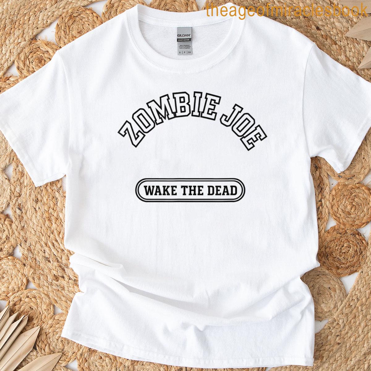 Zombie Joe Wake The Dead Halloween Coffee Caffeine Design T-shirt