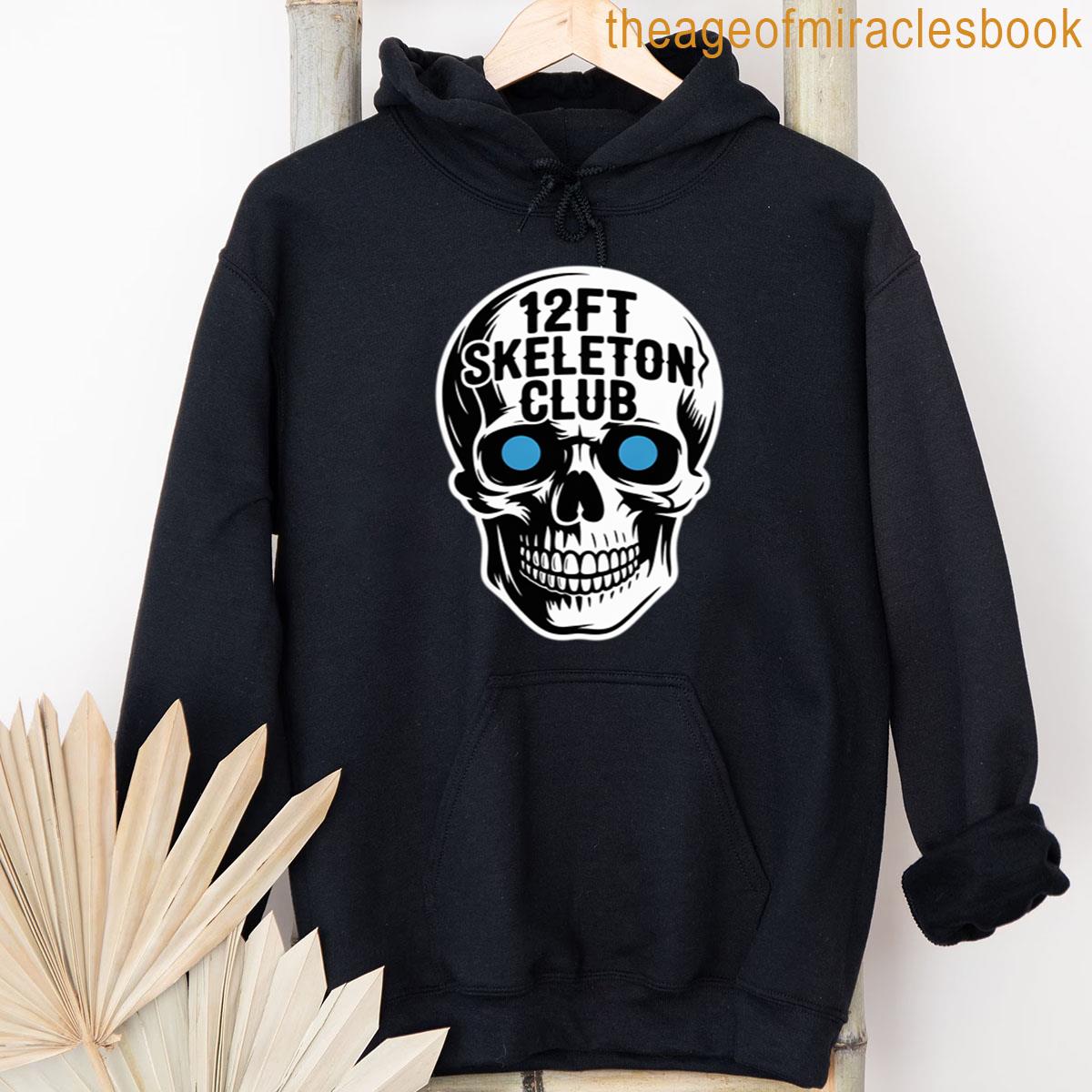 Alternative view of 12ft Skeleton Club Skull Halloween Spooky T-shirt