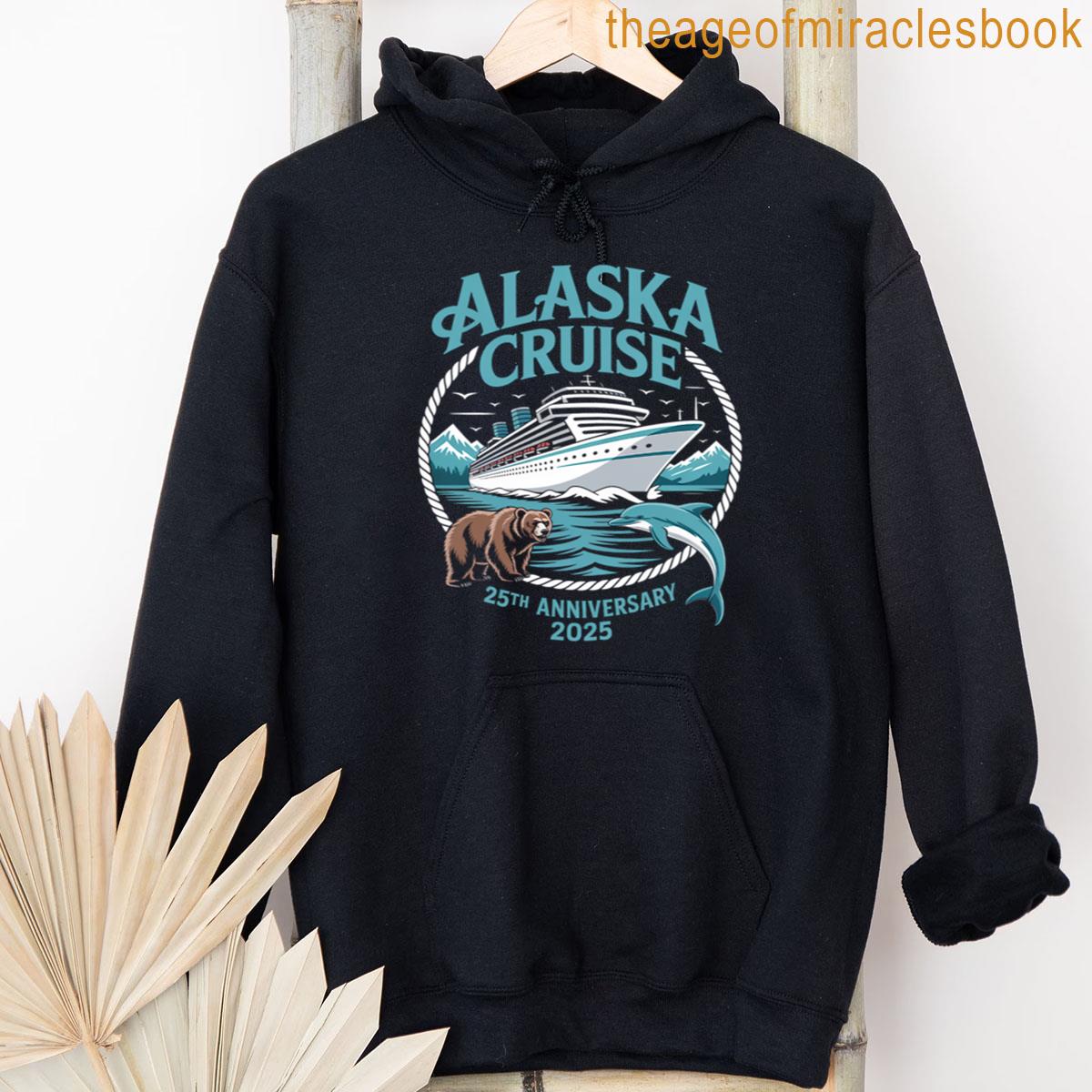 Alternative view of 25th Anniversary Wedding Alaska Cruise 2025 Couple Matching T-shirt