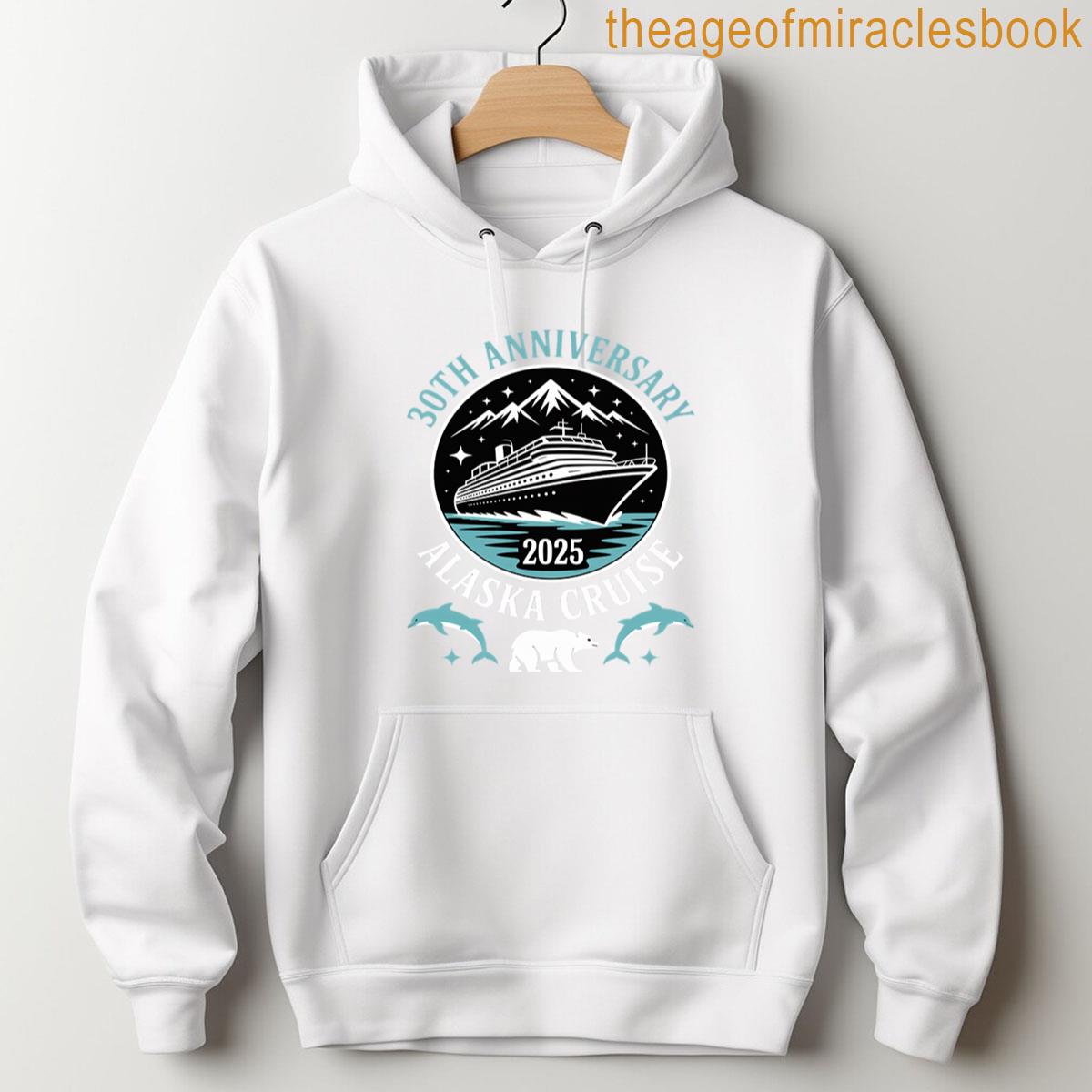 Alternative view of 30th Anniversary Wedding Alaska Cruise 2025 Couple Vacation T-shirt