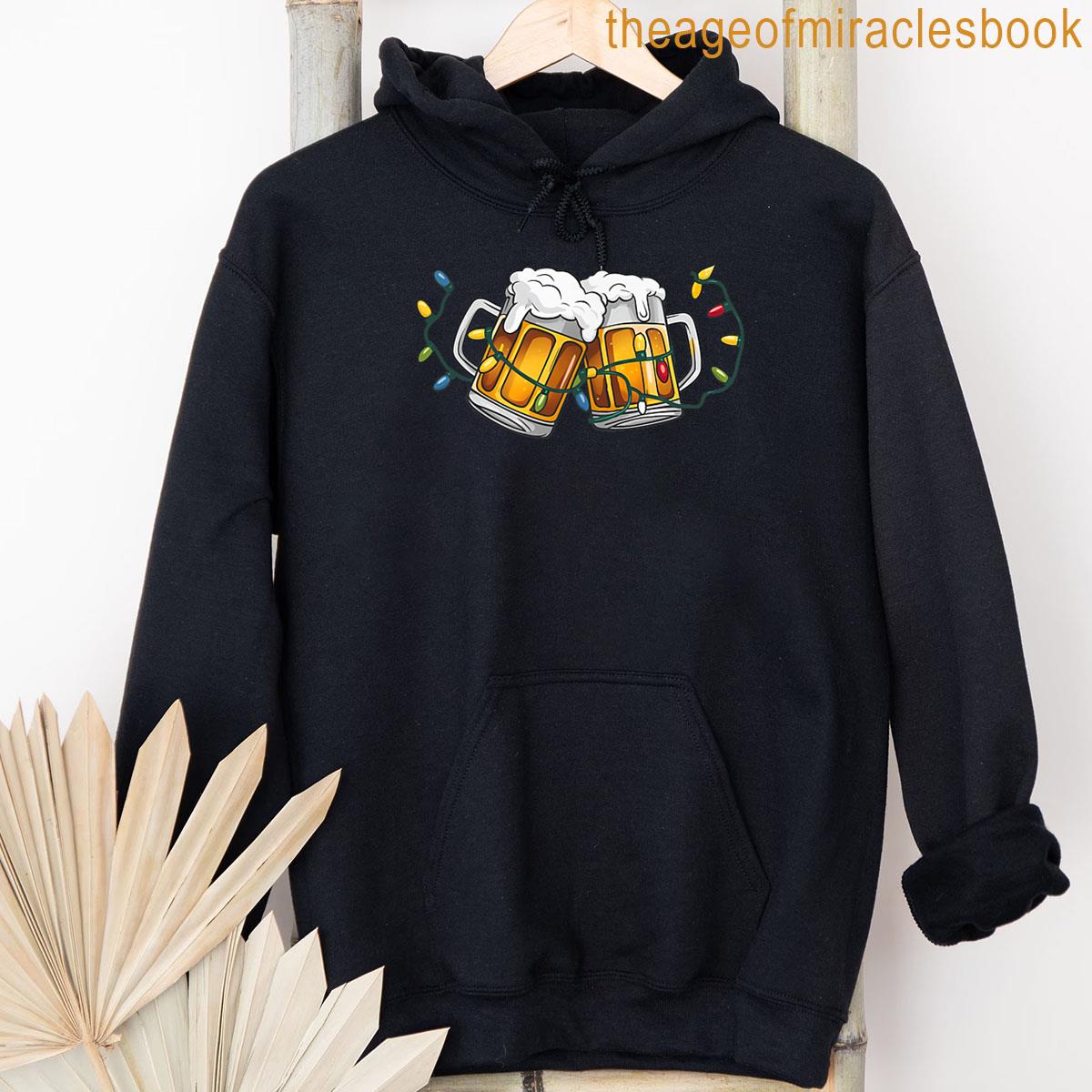 Alternative view of 2 Sided Santa Its The Most Wonderful Time For A Beer T-shirt