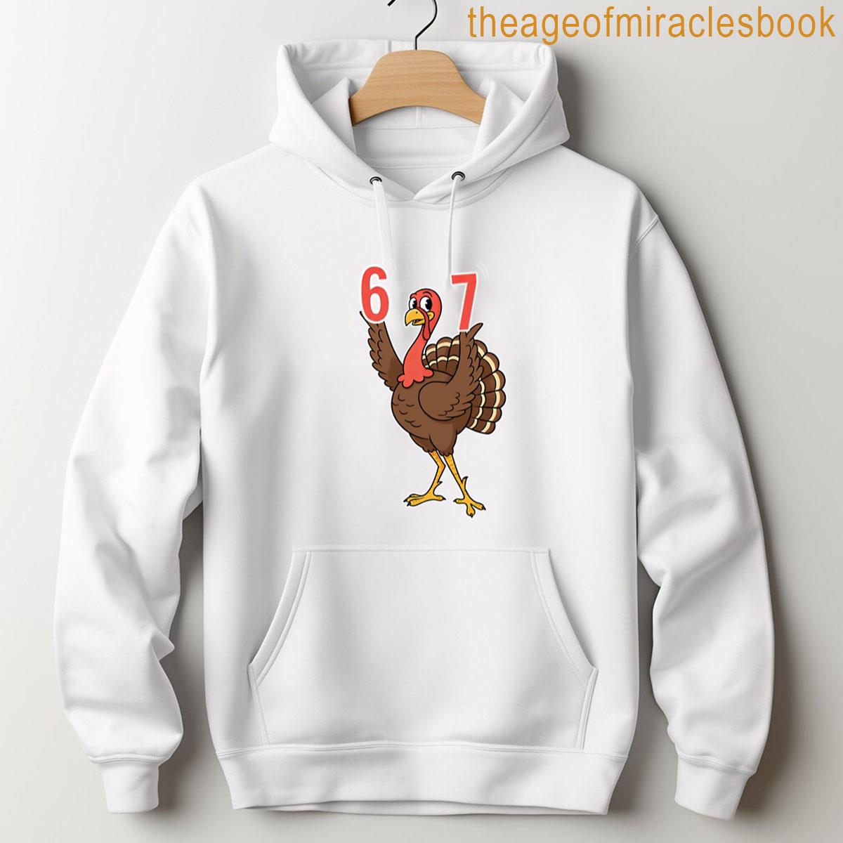 Alternative view of 67 Six Seven Funny Turkey Bird Teacher Student Meme T-shirt