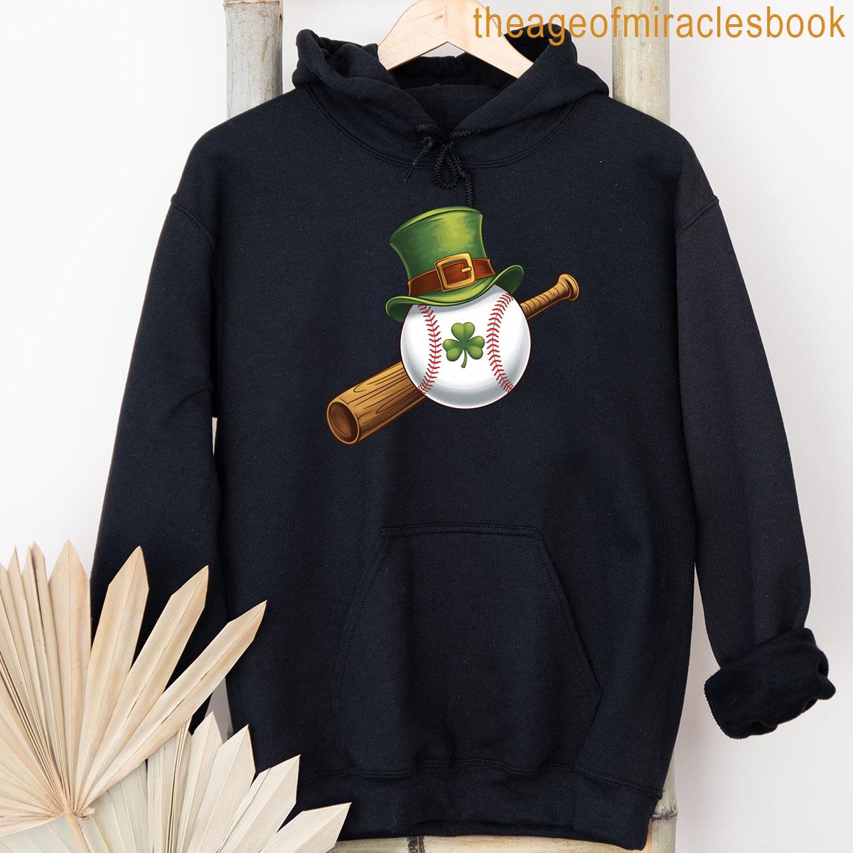 Alternative view of Baseball Irish Lucky Shamrock For Boys Kids Men Women T-shirt