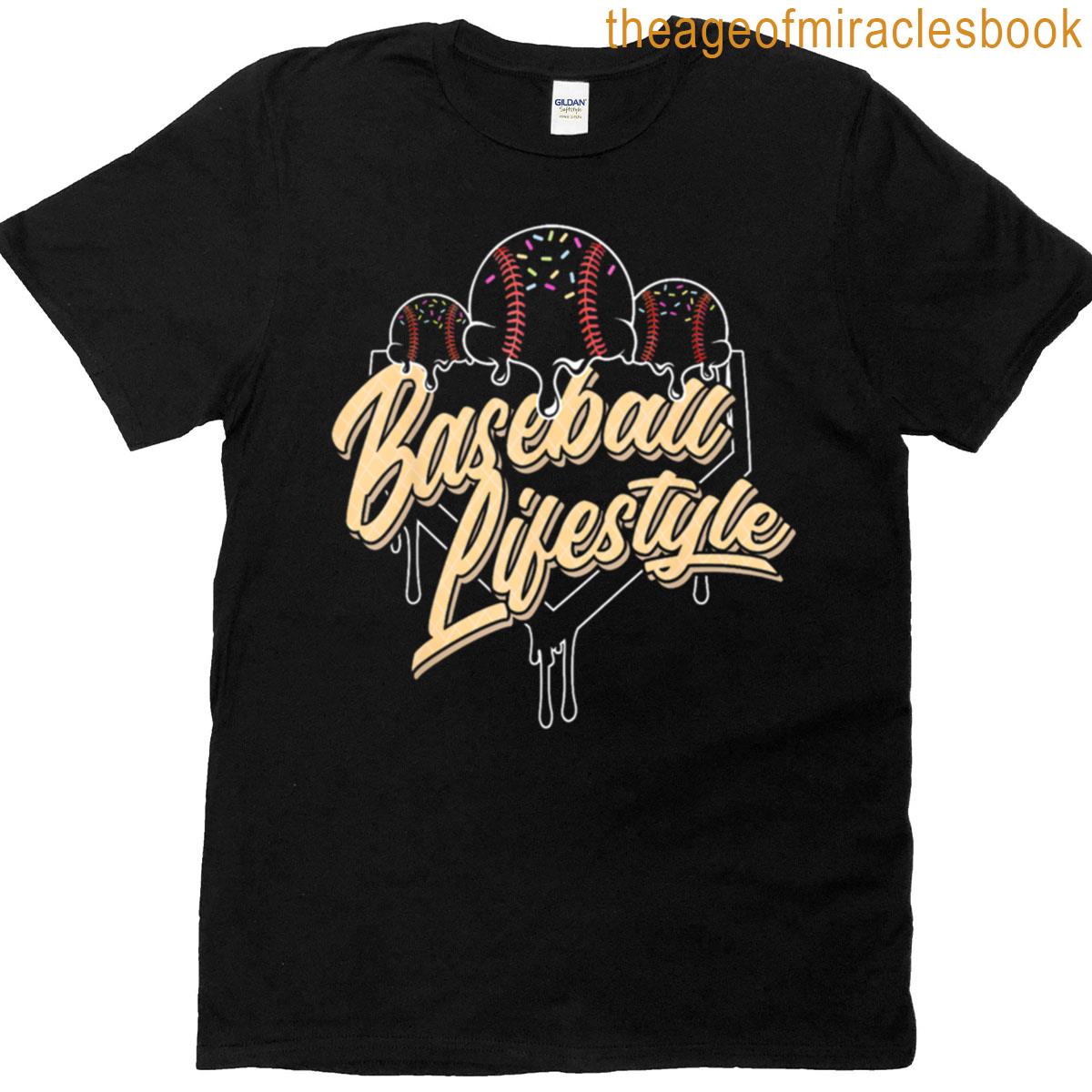 Baseball Lifestyle Ice Cream Vibes Sweet Treat By Merch Limited Edition Perfect Gift For You And T-shirt