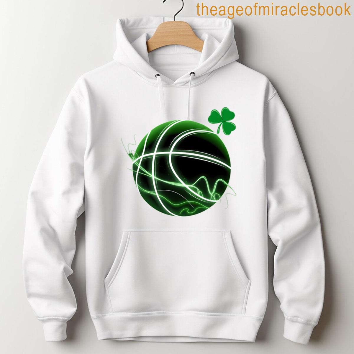 Alternative view of Basketball Shamrock Lucky Clover Irish St Patricks Day Boys T-shirt