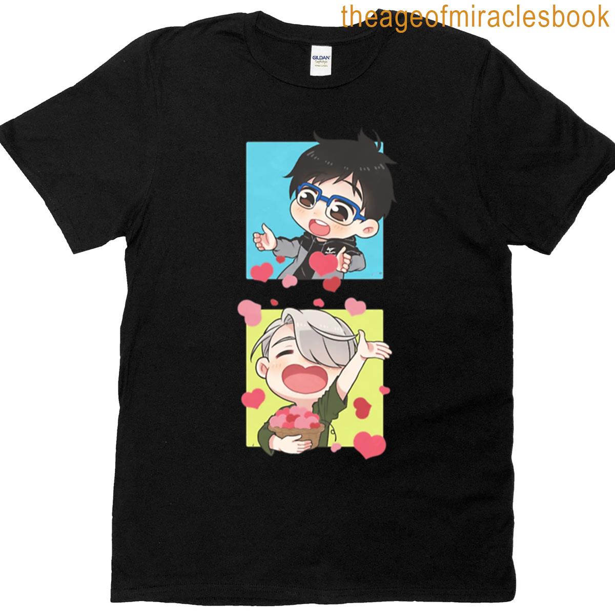 Yuri And Victor Chibi Love Moments T-shirt