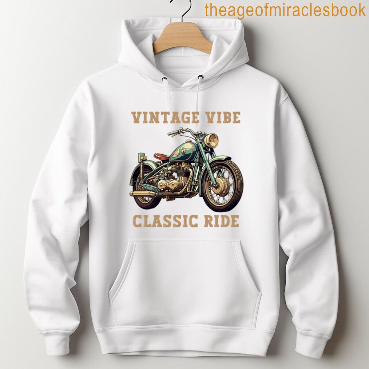 Alternative view of A Vintage Motorcycle Illustration - Vintage Vibe Ride T-shirt