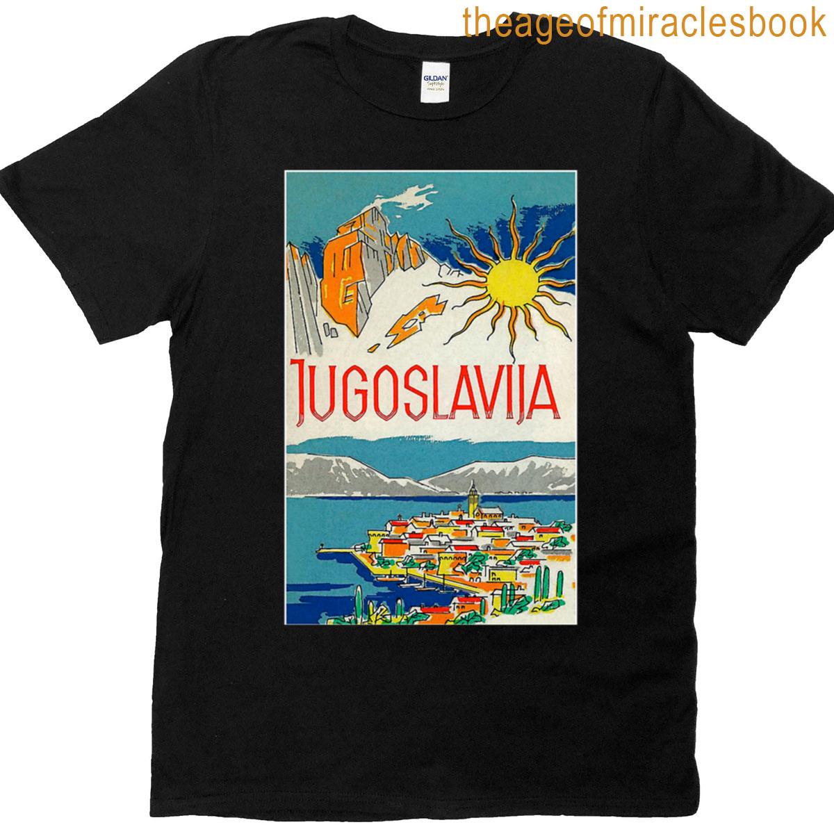Yugoslavia Vintage Retro Travel Poster T-shirt