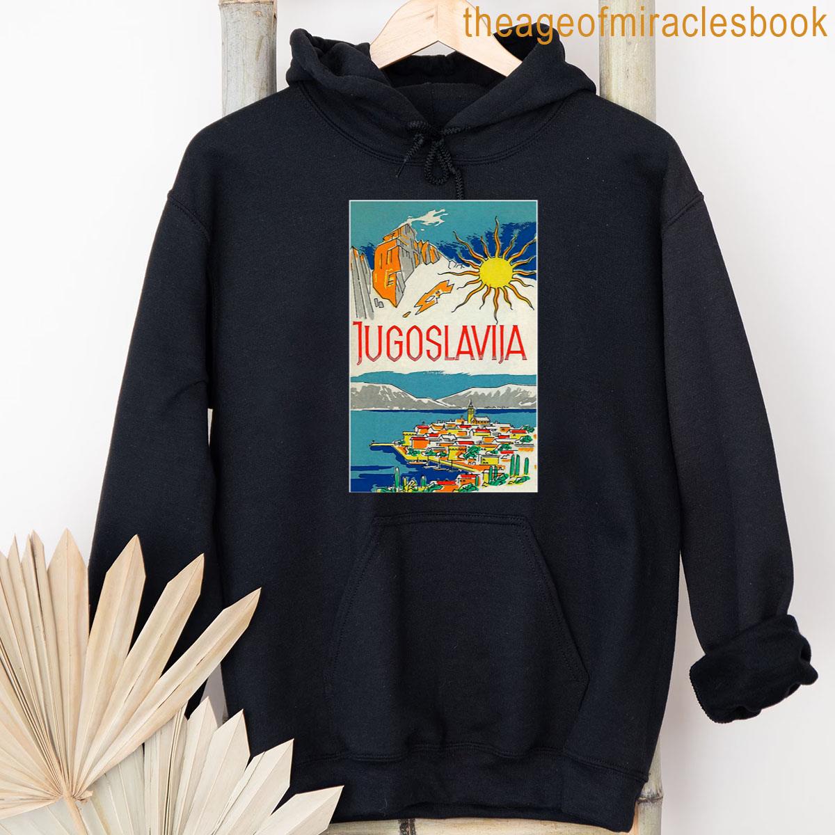 Alternative view of Yugoslavia Vintage Retro Travel Poster T-shirt