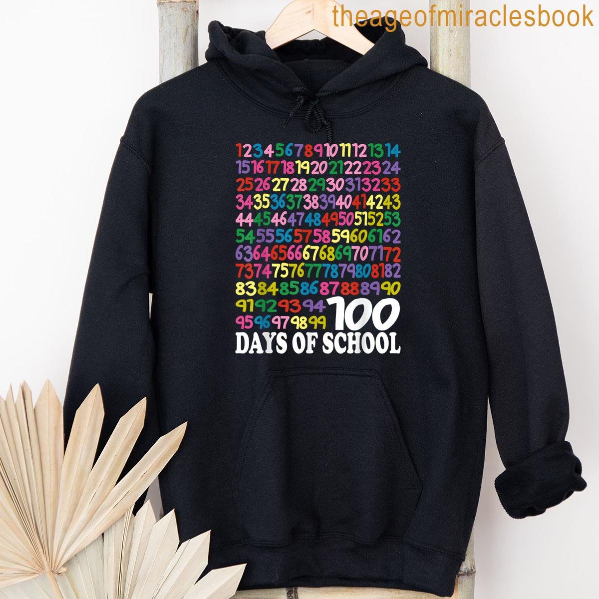 Alternative view of 100 Days Math Numbers Teacher Kids 100 Days Of School T-shirt