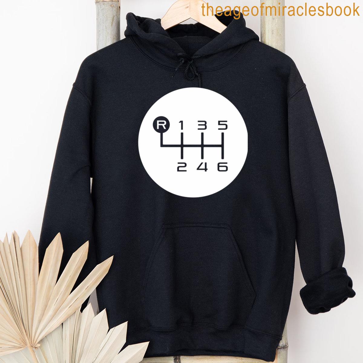 Alternative view of 6-speed Manual Transmission Shift Pattern T-shirt
