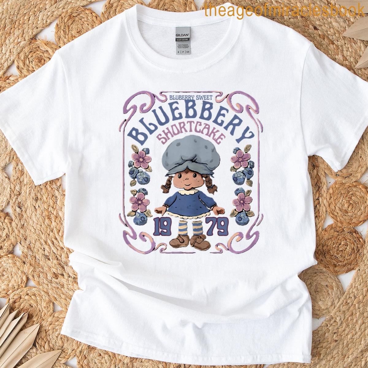 Women Blueberry Shortcake Bluebbery Sweet Seventies Poster T-shirt