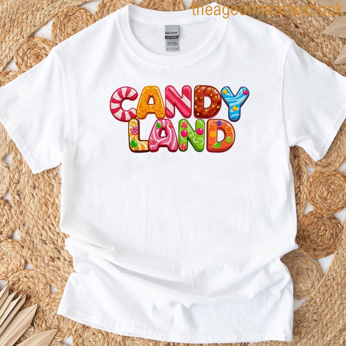Candy Land Retro Logo Cute Candys Premium Tri-blend T-shirt