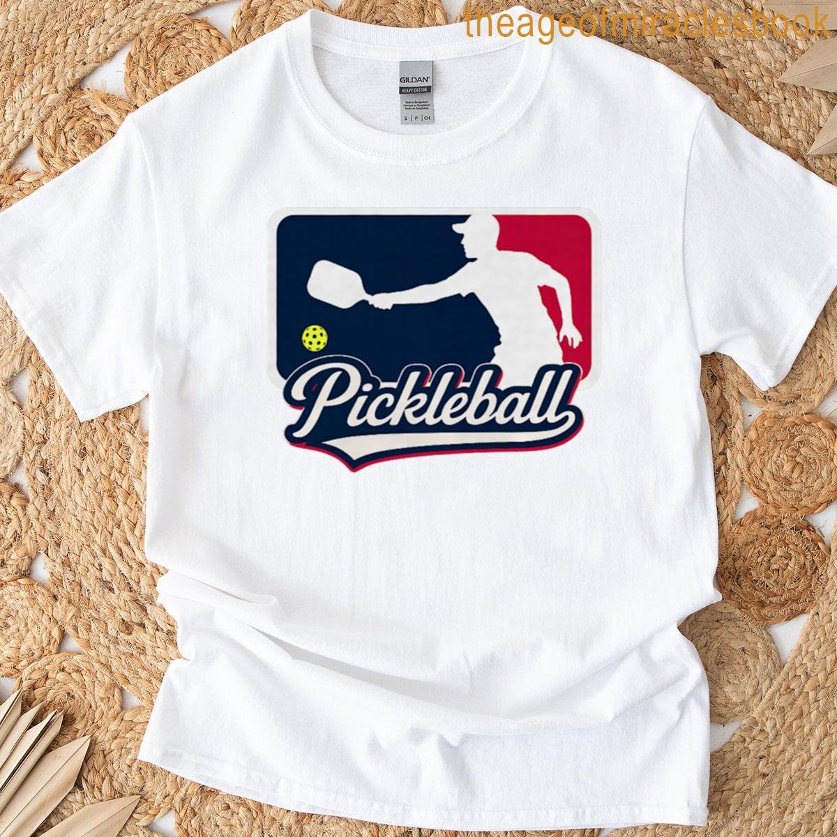 Pickleball Logo – Retro League Badge Graphic Premium Tri-blend T-shirt
